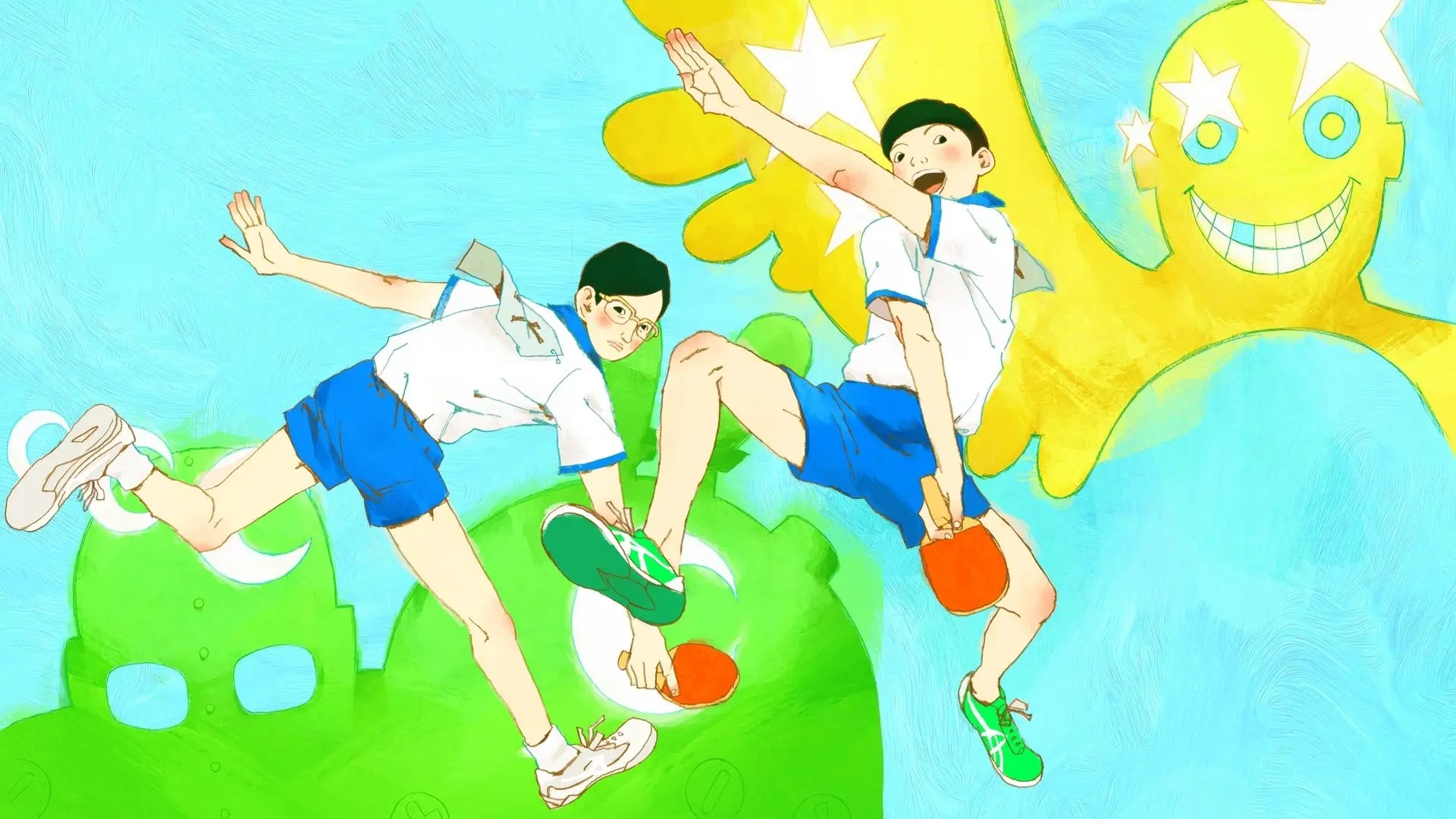 Ping Pong the Animation backdrop