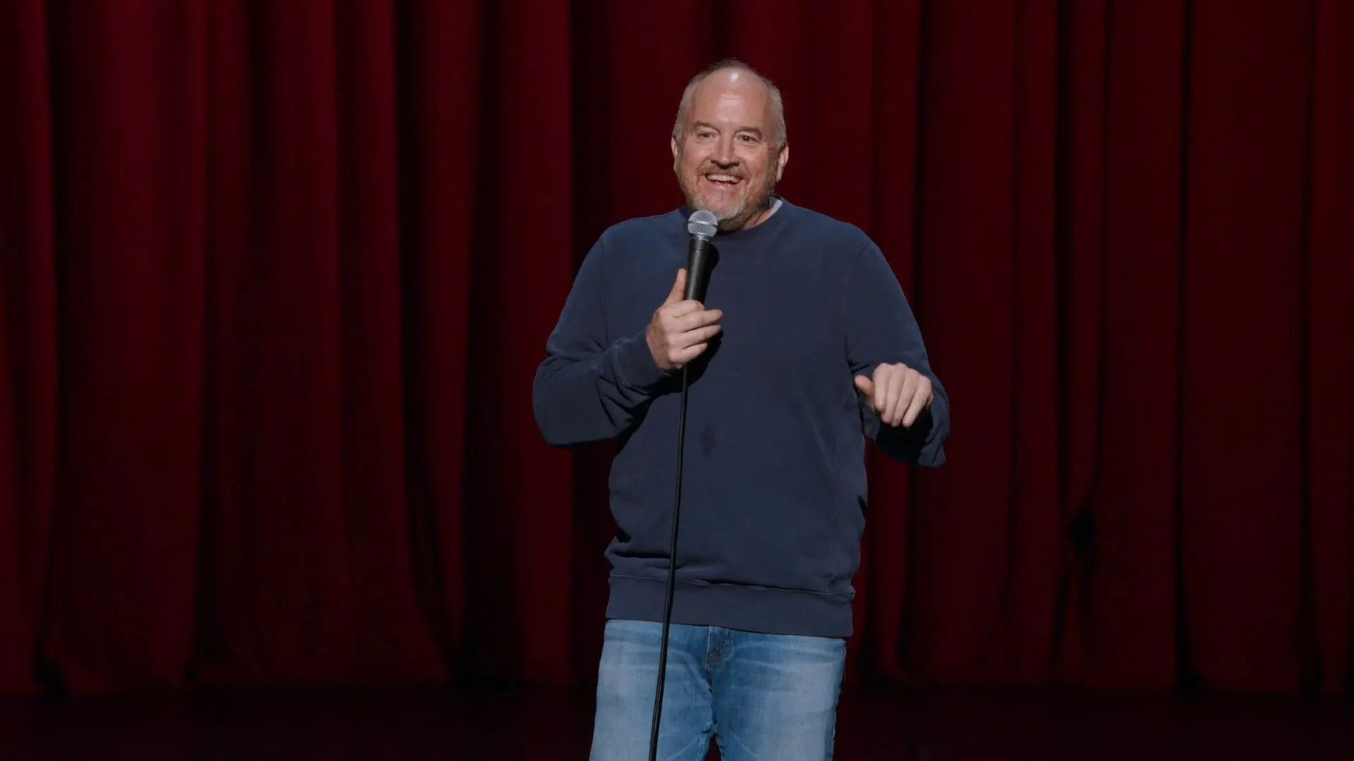 Louis C.K. at the Dolby backdrop