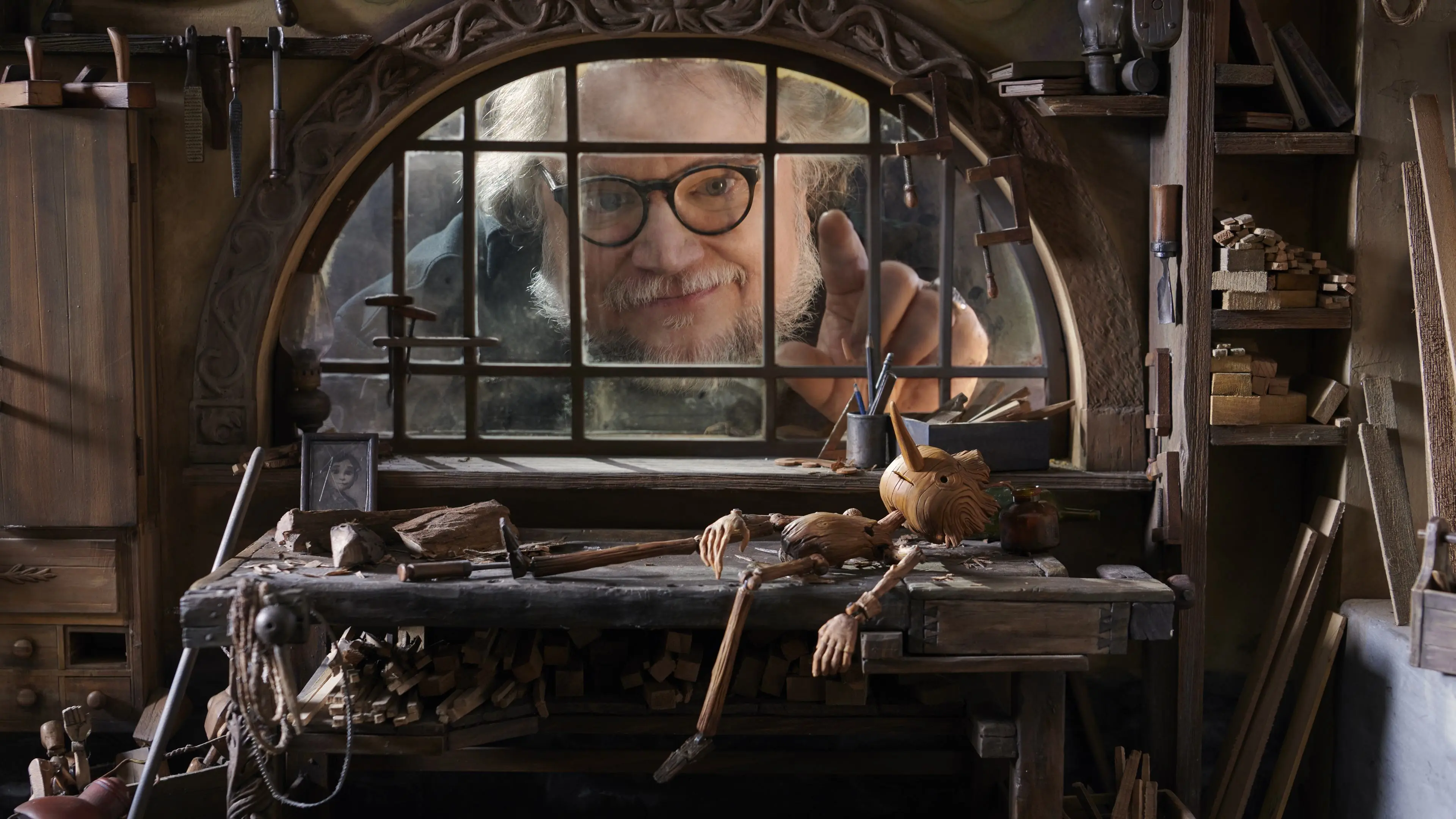 Guillermo del Toro's Pinocchio backdrop
