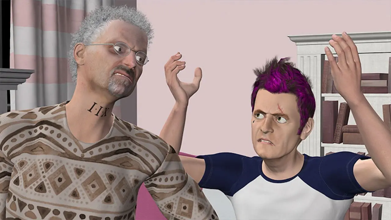 Daddy and the Big Boy backdrop