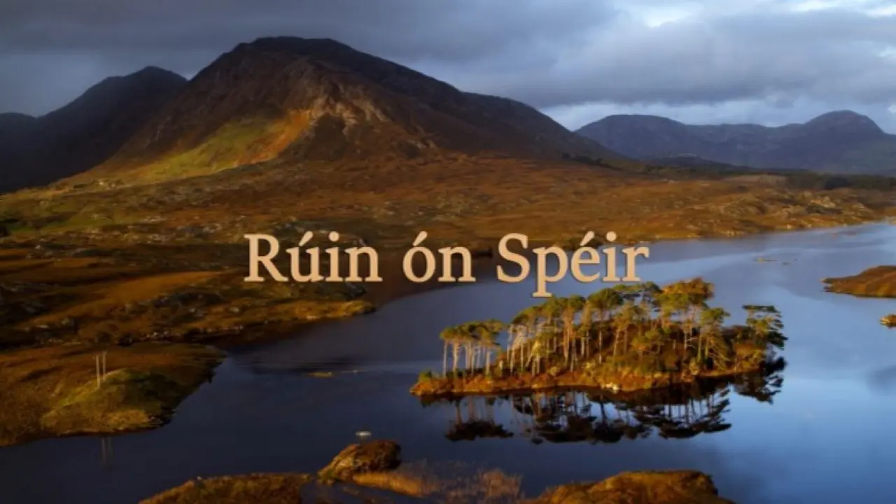 Ireland's secrets from above backdrop