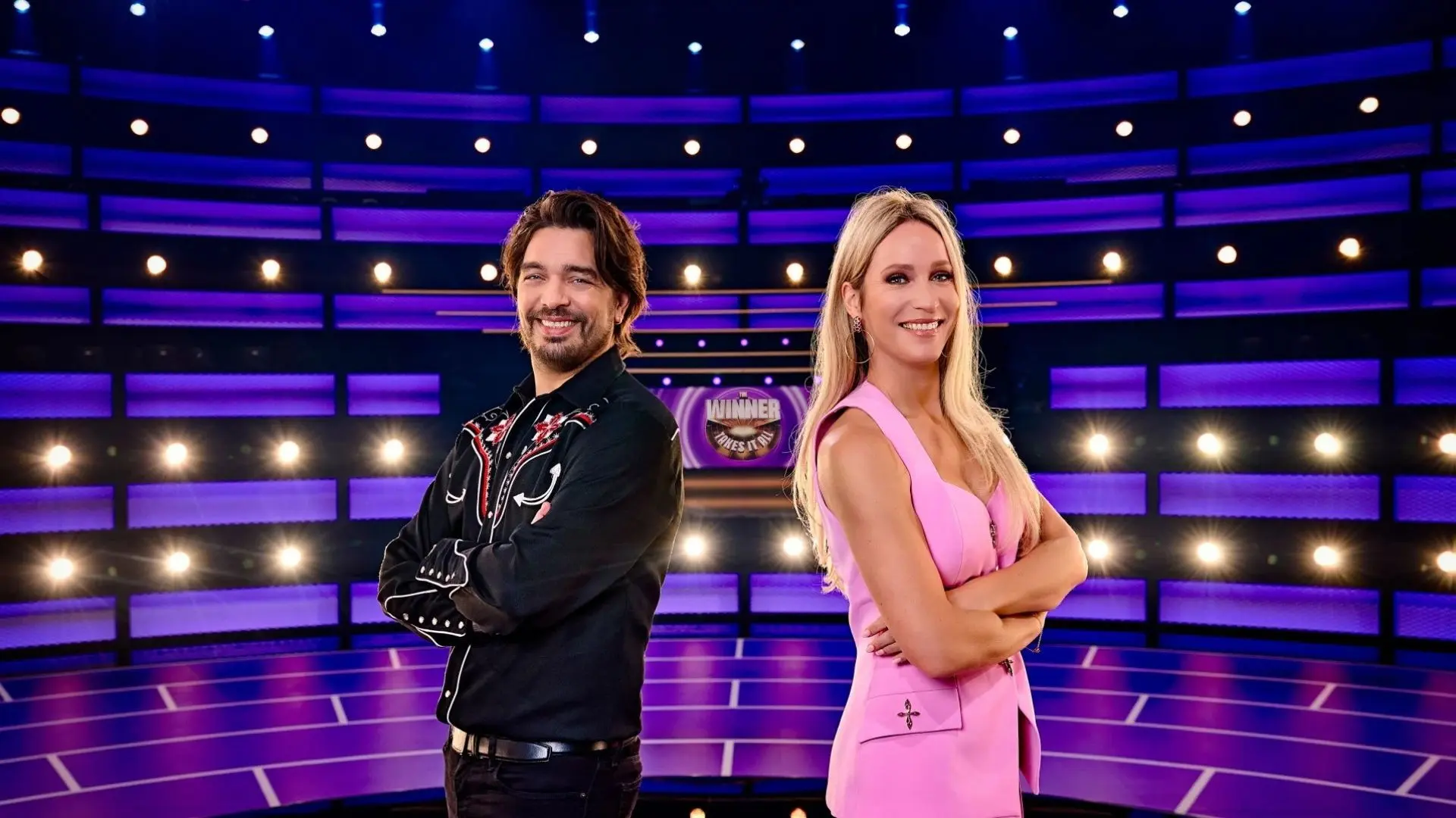 The Winner Takes It All backdrop