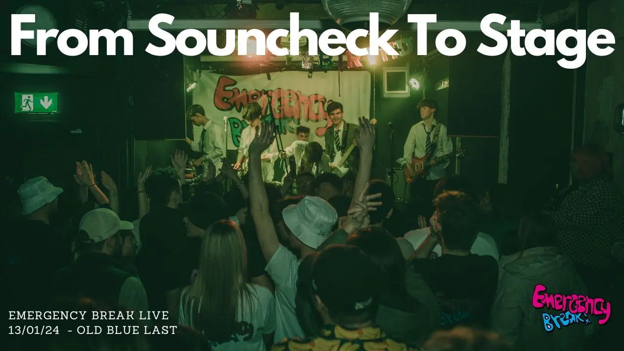 From Sound Check To Stage: Emergency Break backdrop