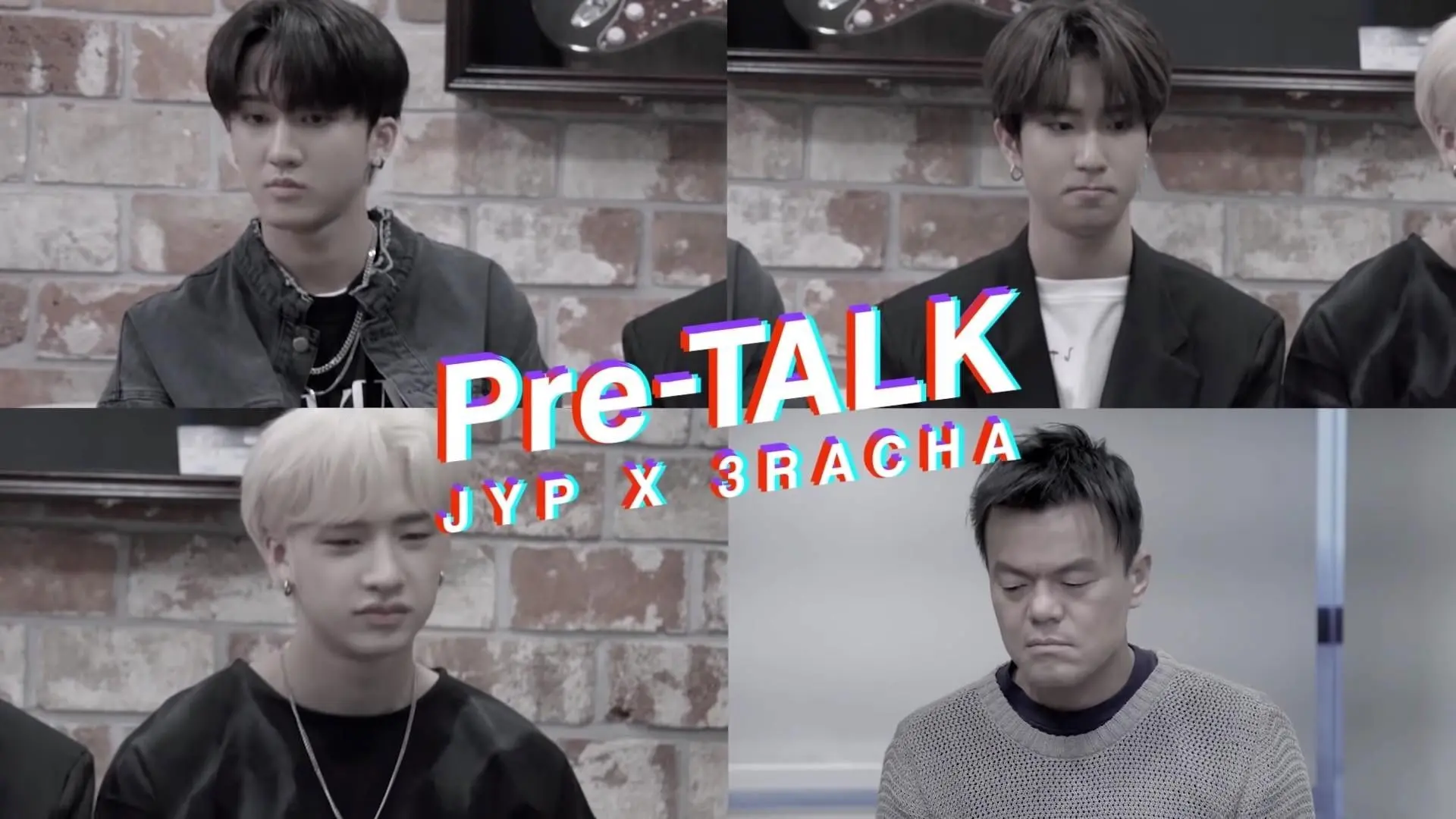 Pre-TALK - JYP X 3RACHA backdrop