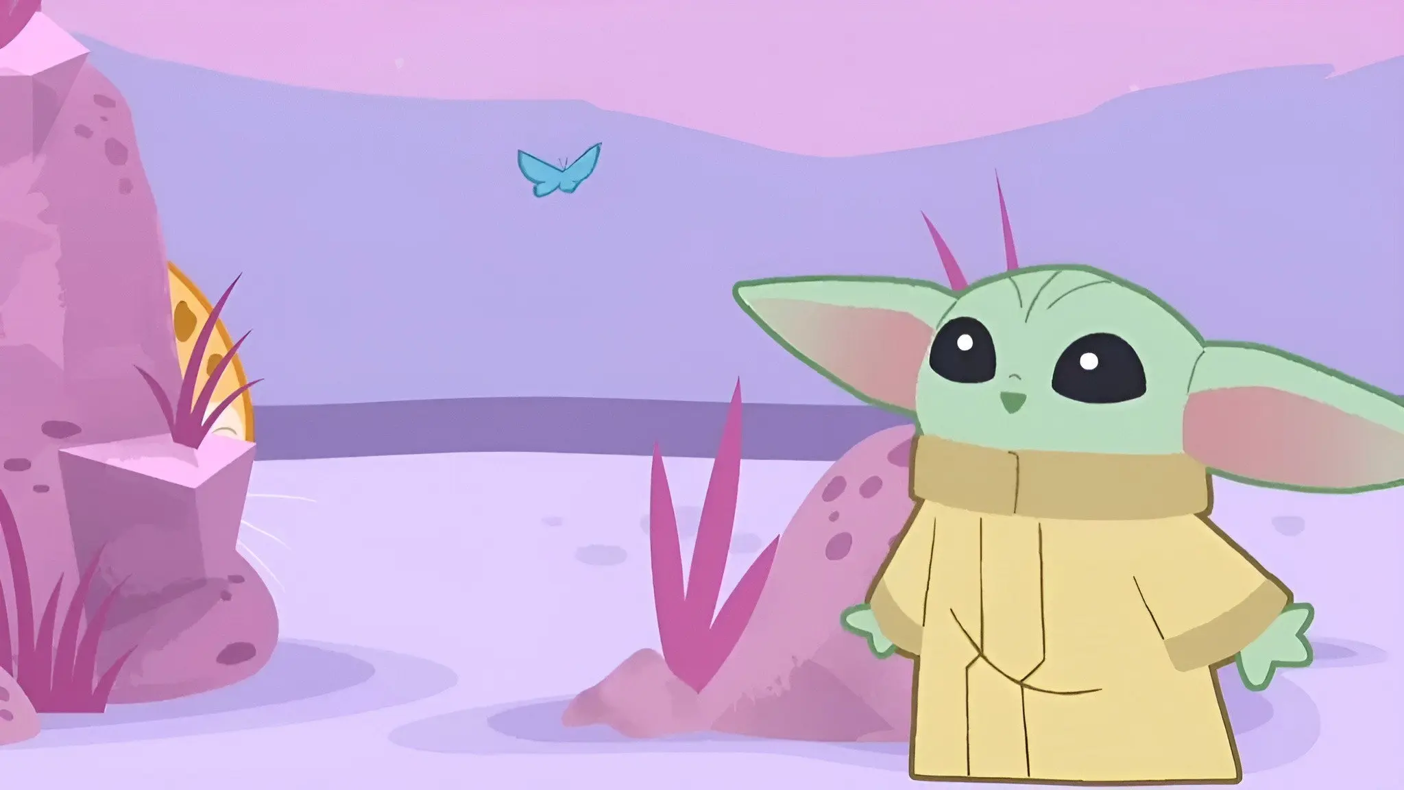 Grogu Cutest In The Galaxy backdrop