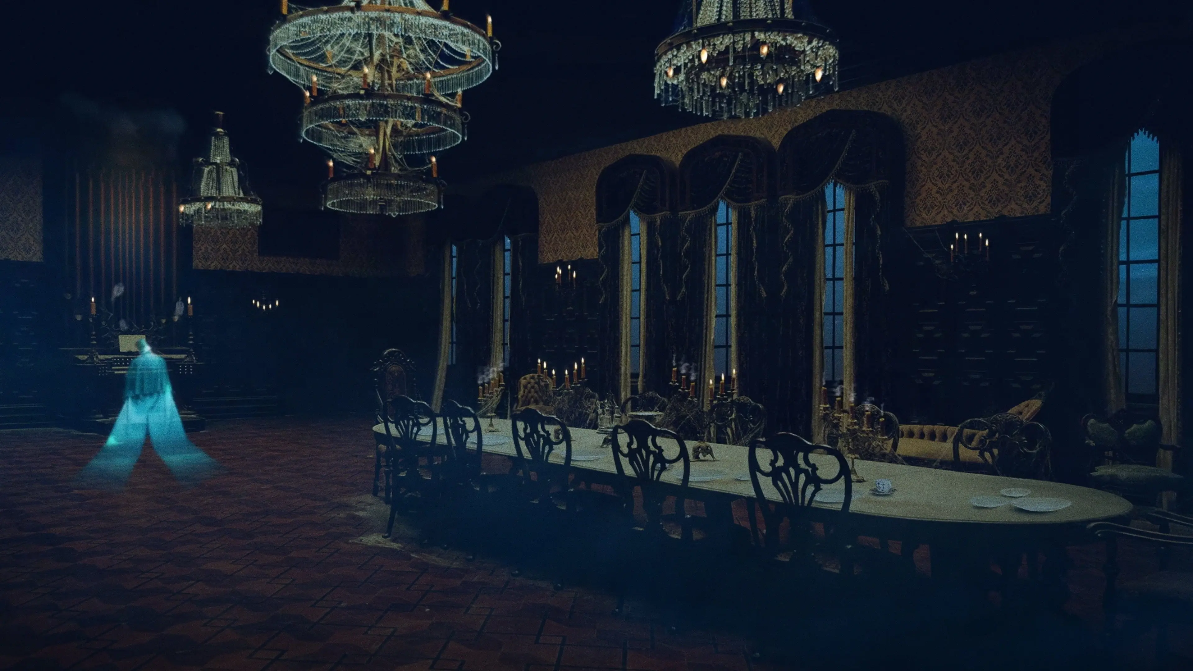Haunted Mansion: Swinging Wake backdrop
