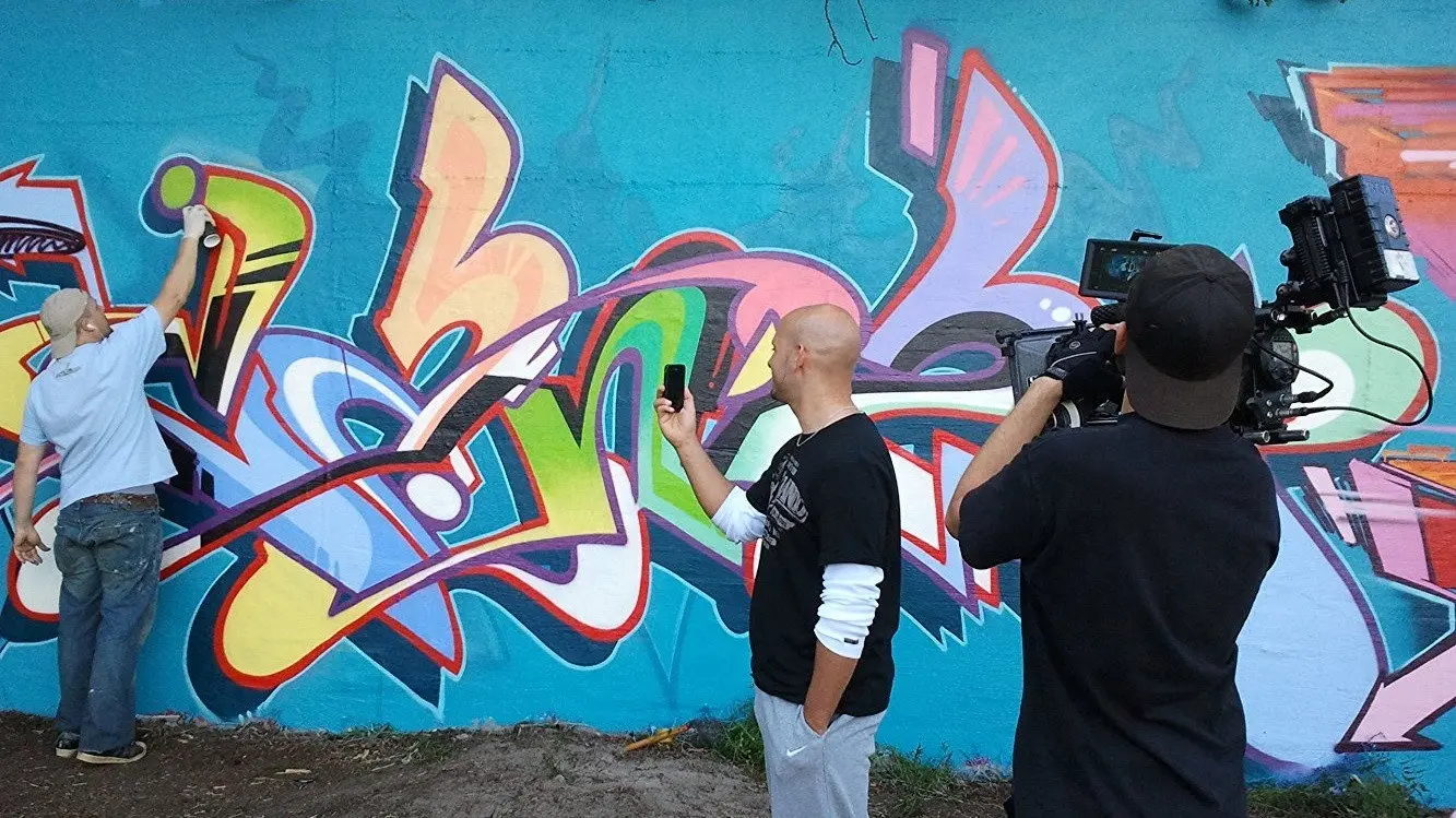 Hello My Name Is: German Graffiti backdrop