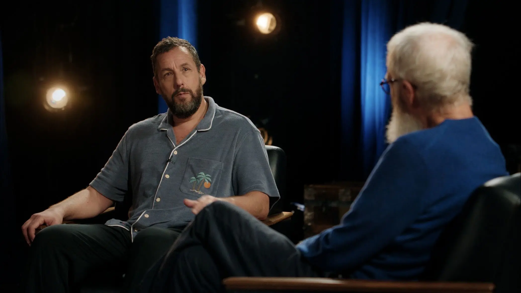 My Next Guest with David Letterman and Adam Sandler backdrop