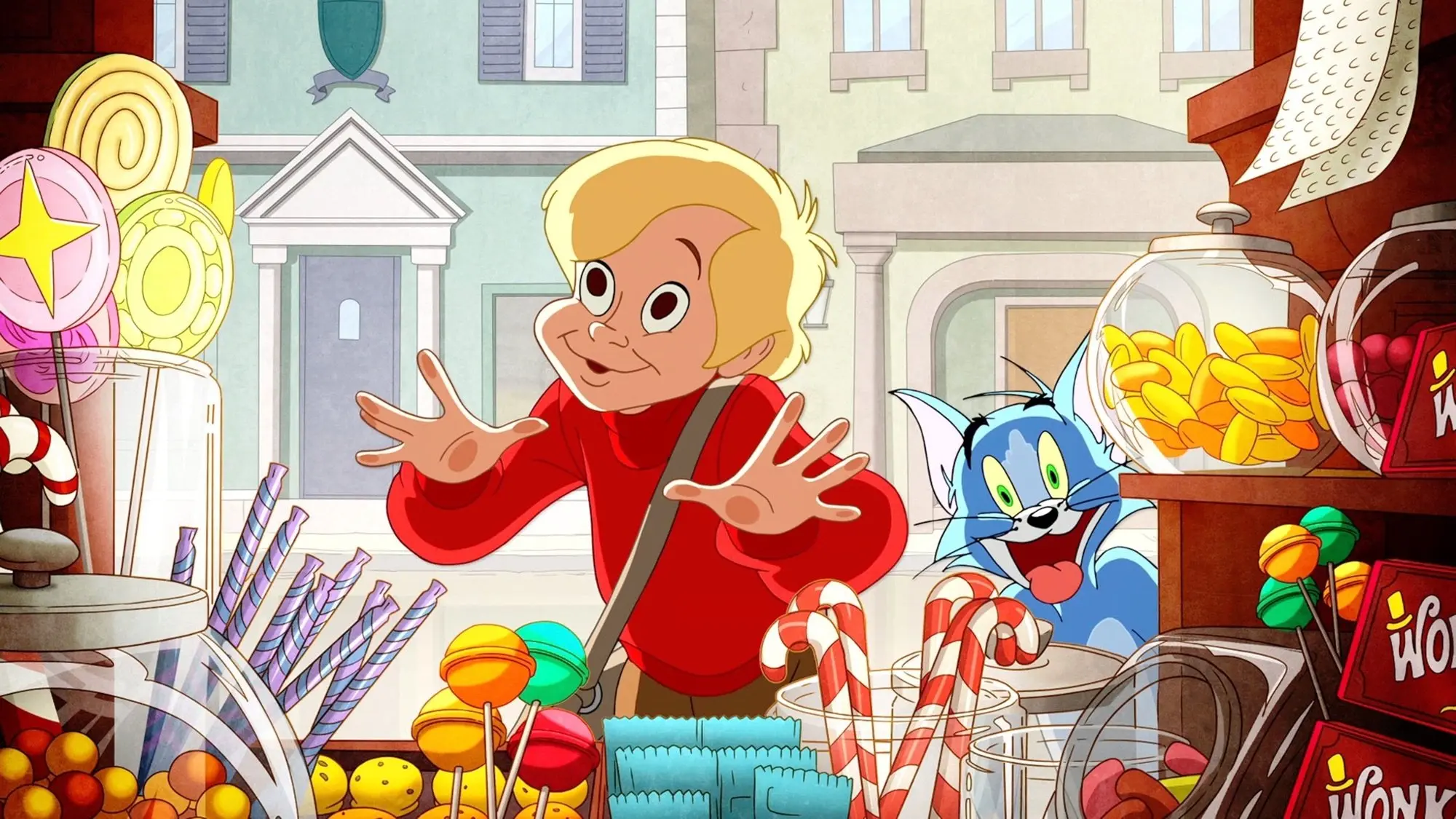 Tom and Jerry: Willy Wonka & the Chocolate Factory backdrop