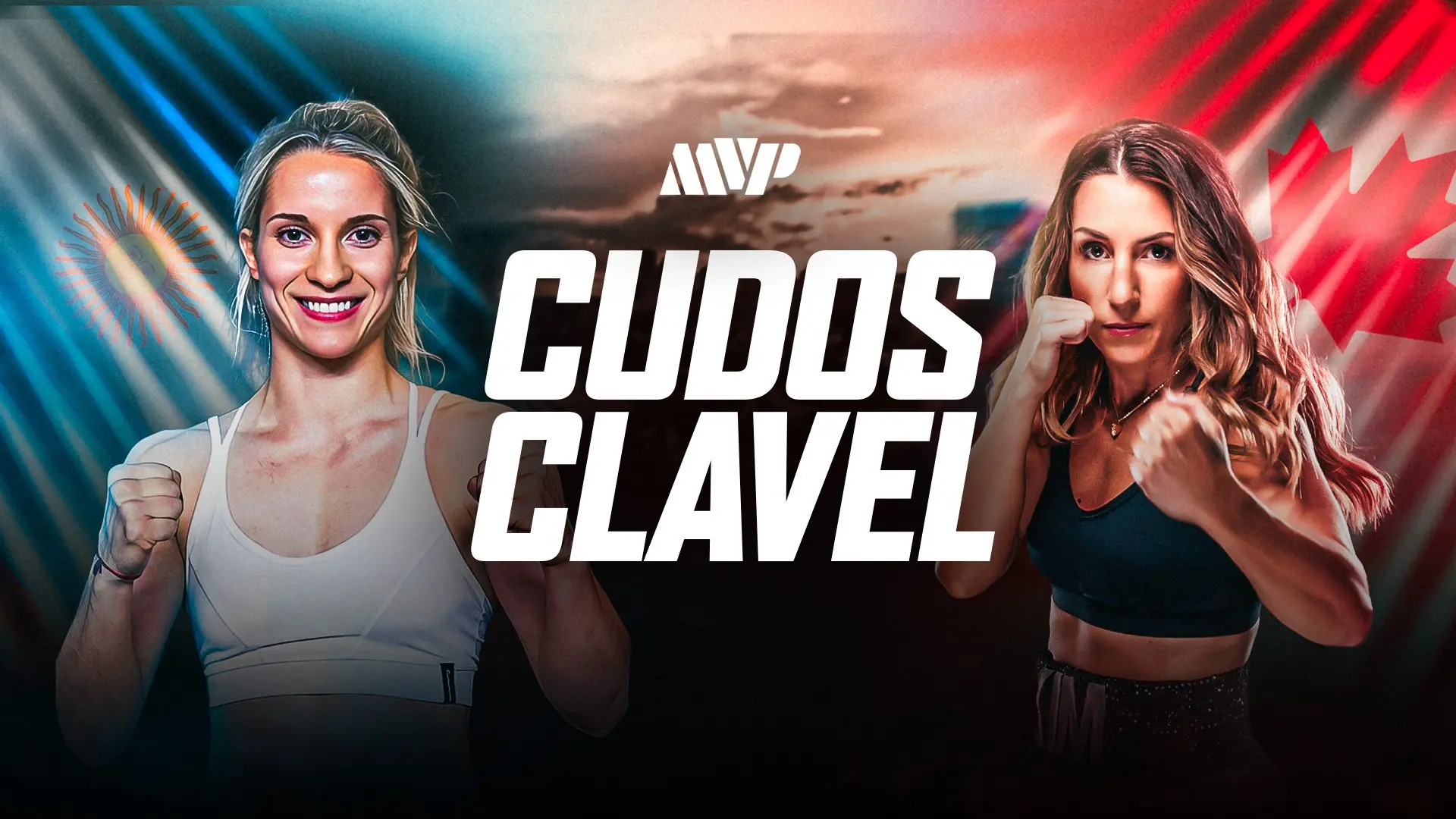 Sol Cudos vs. Kim Clavel backdrop
