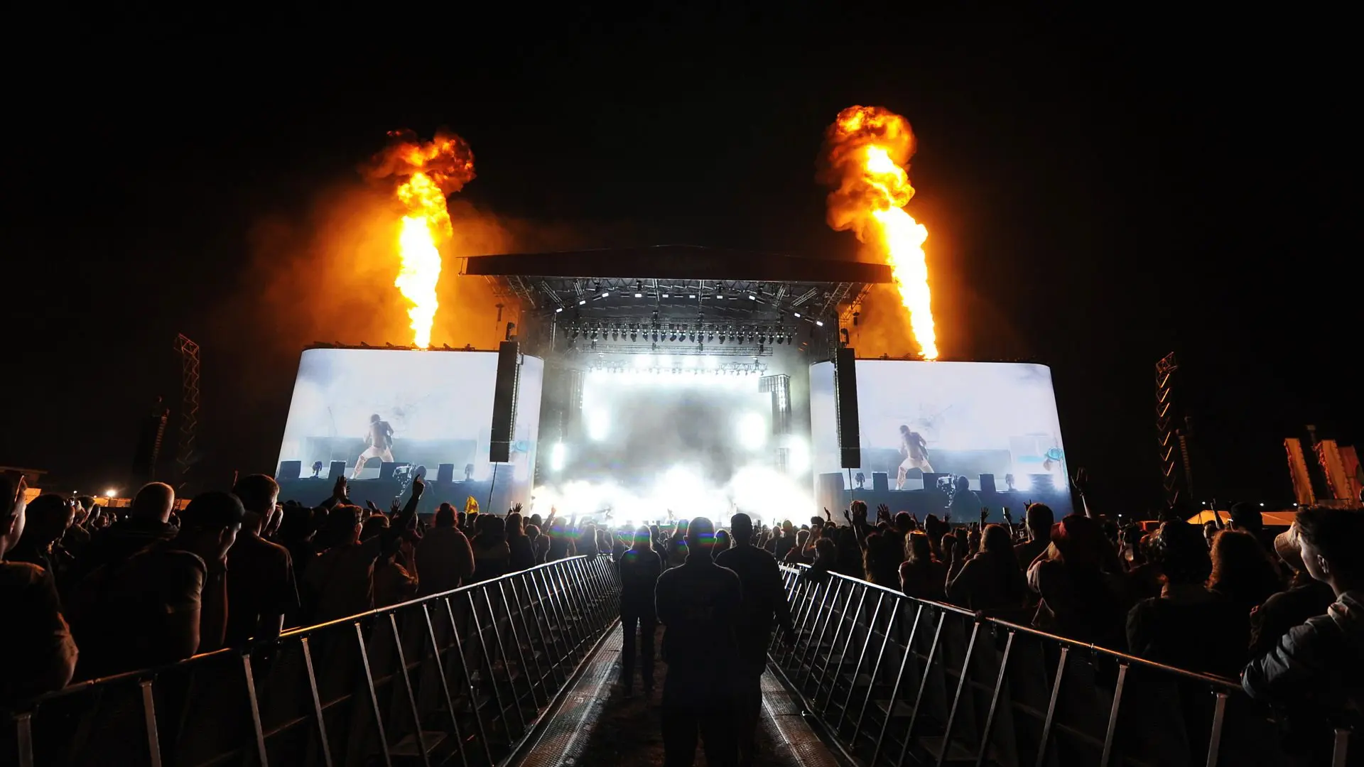 Radio 1 at Reading and Leeds Festival backdrop