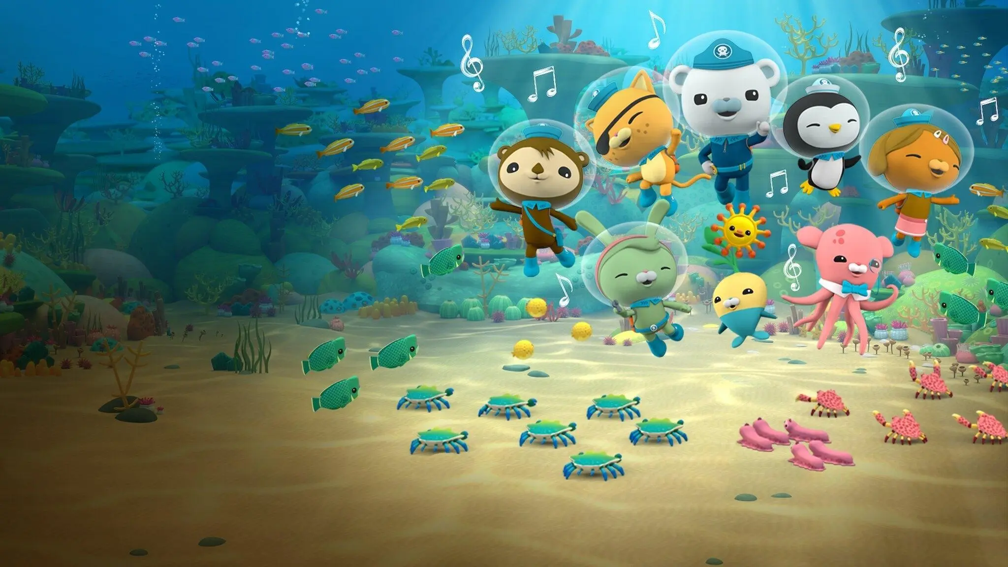 Octonauts and the Great Barrier Reef backdrop