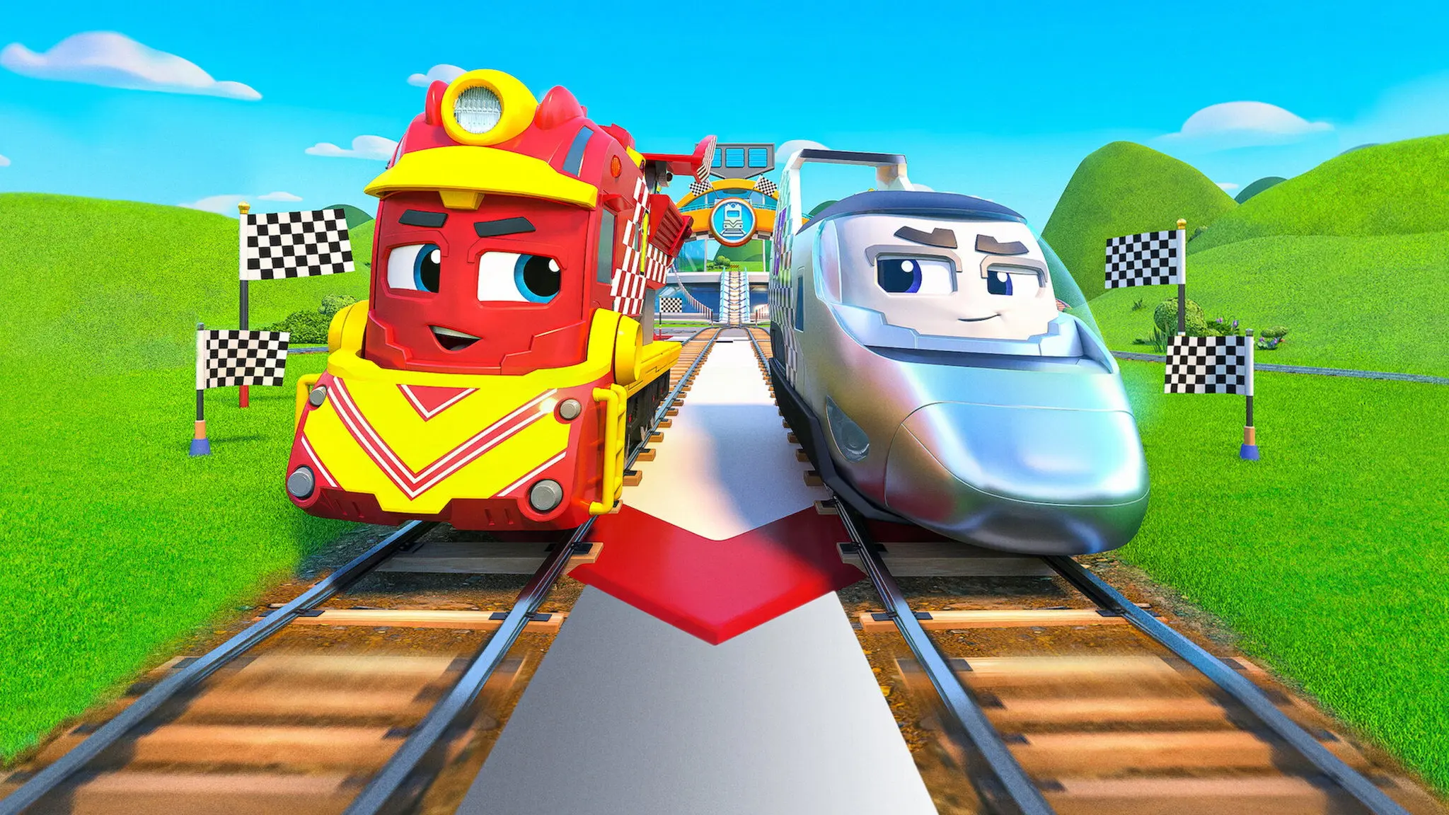 Mighty Express: Mighty Trains Race backdrop