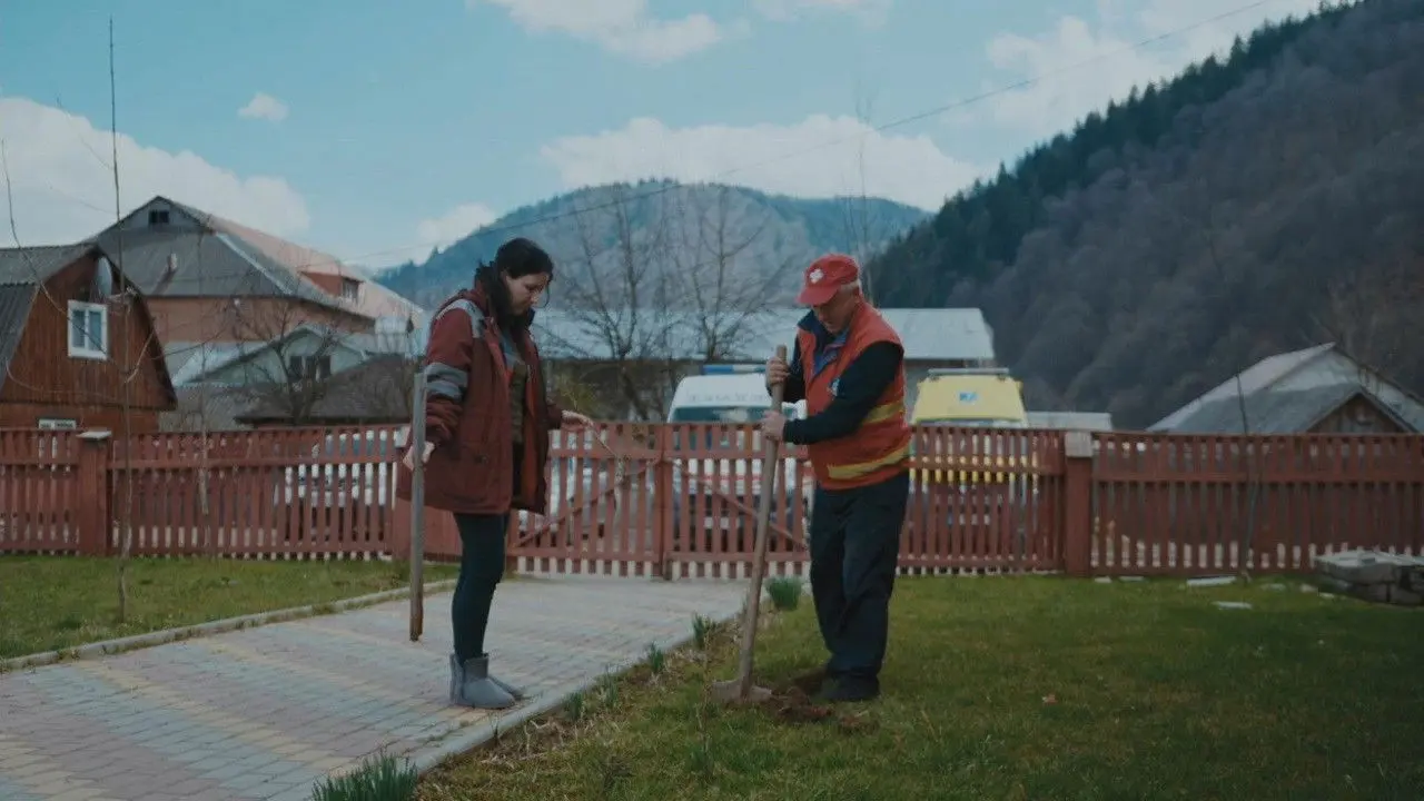 Mountains and Heaven in Between backdrop