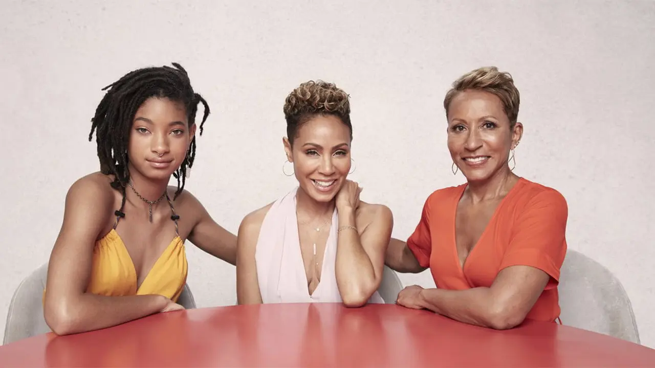 Red Table Talk backdrop