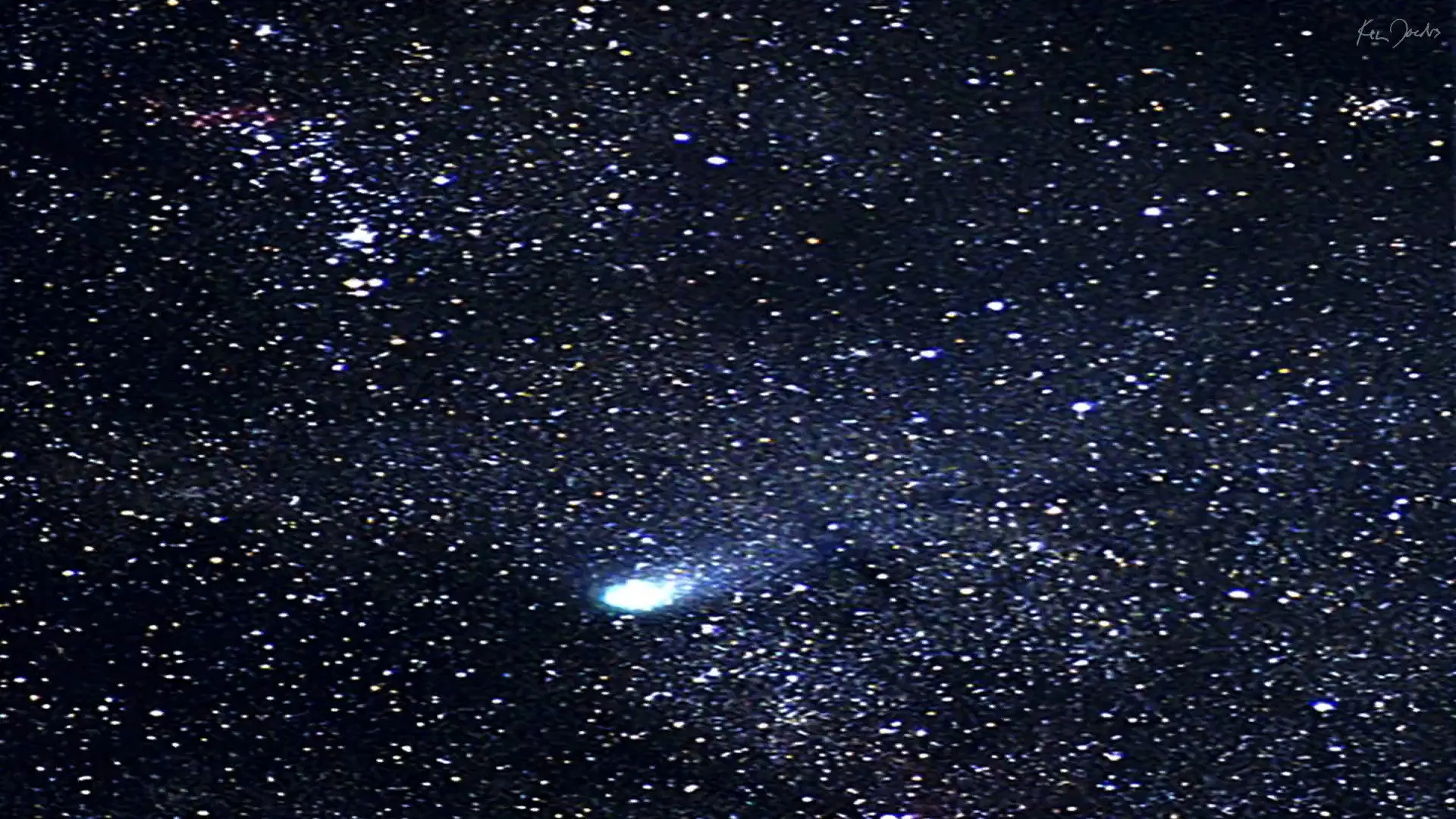 Halley’s Comet backdrop