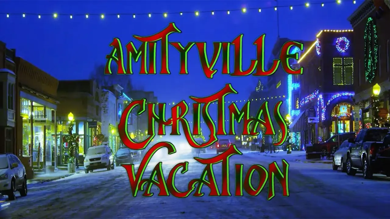 Amityville Christmas Vacation backdrop