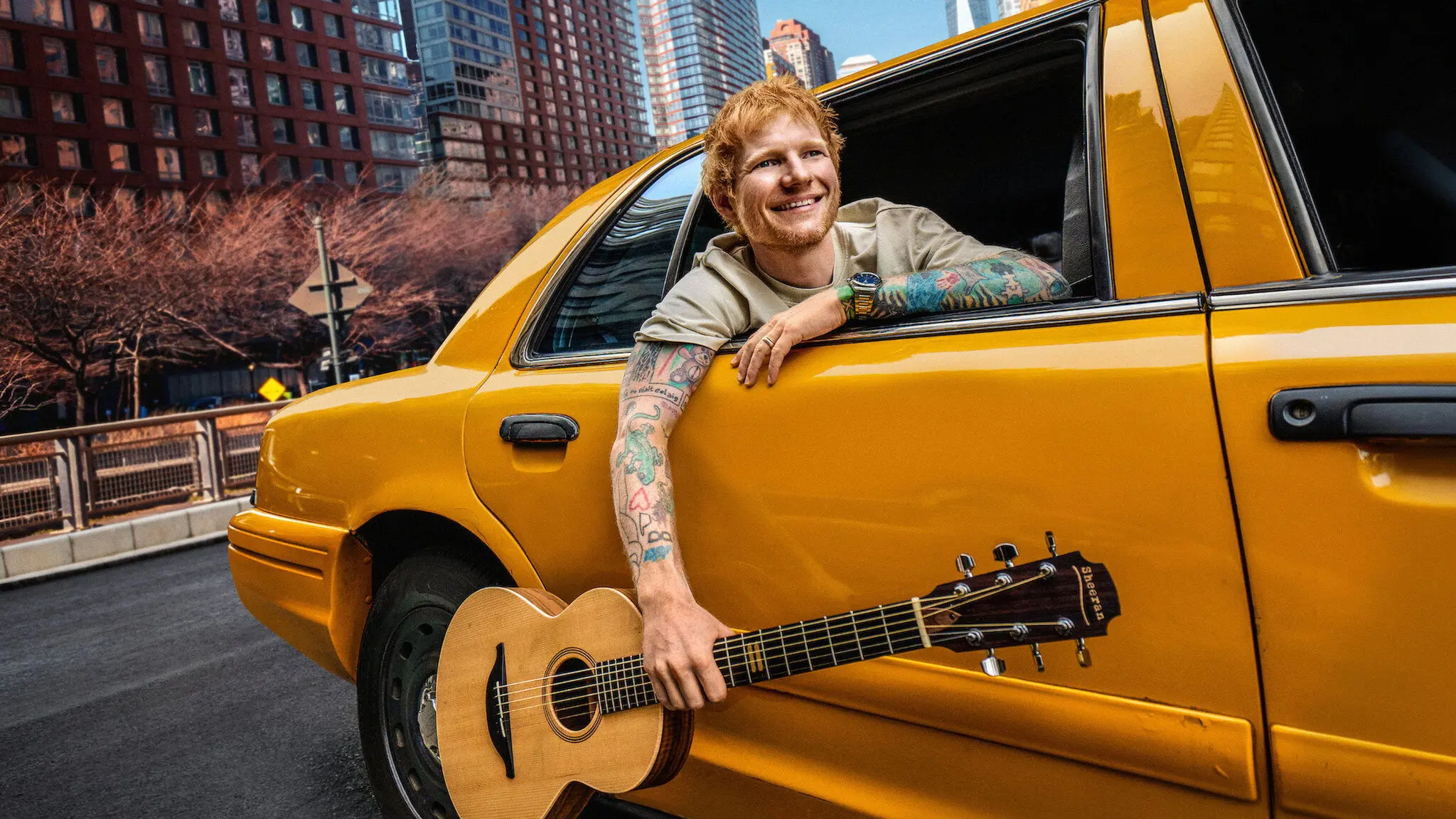 ONE SHOT with Ed Sheeran backdrop