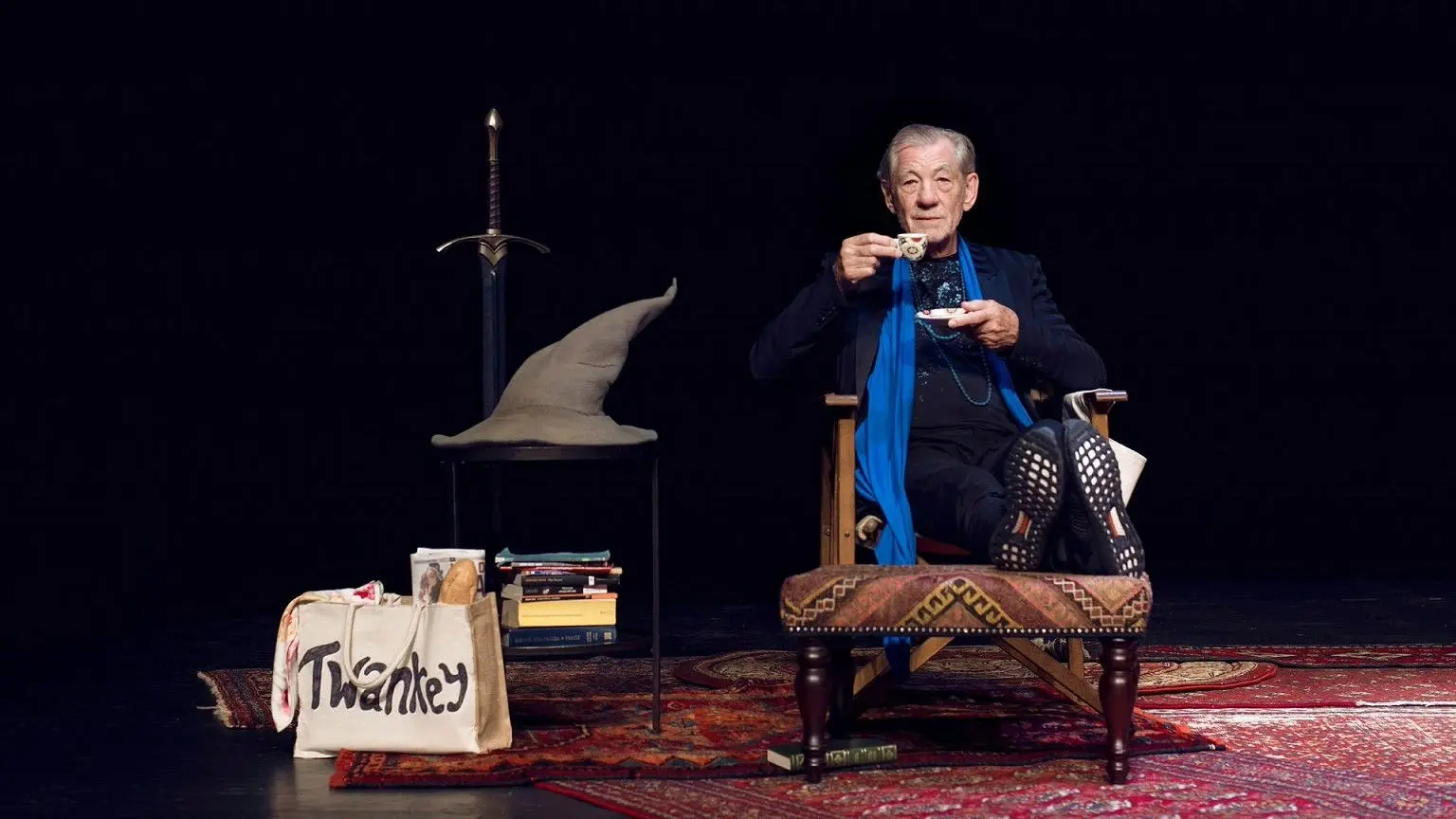 Ian McKellen on Stage: With Tolkien, Shakespeare, Others and YOU backdrop
