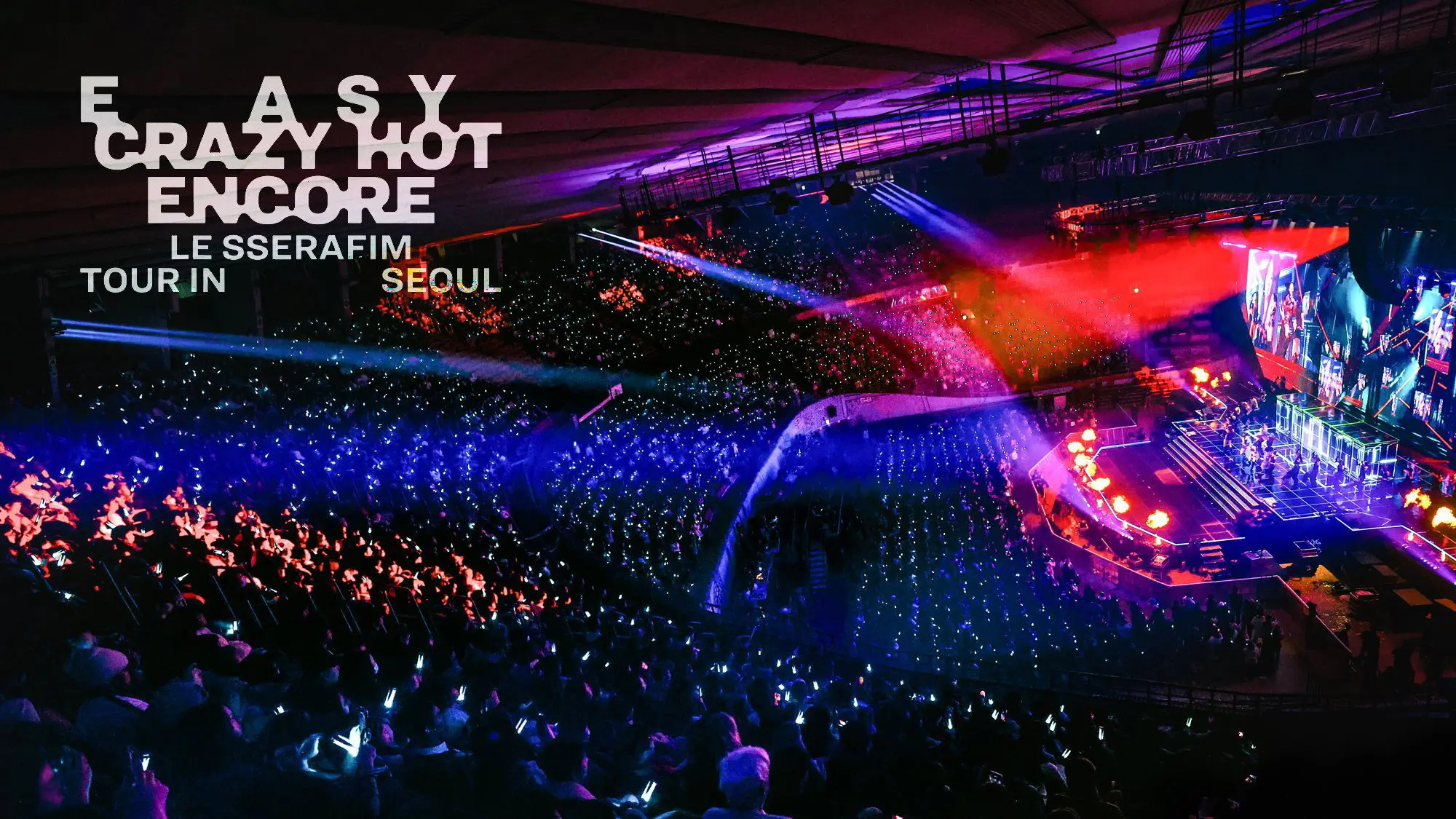 LE SSERAFIM TOUR [EASY CRAZY HOT] ENCORE in Seoul backdrop