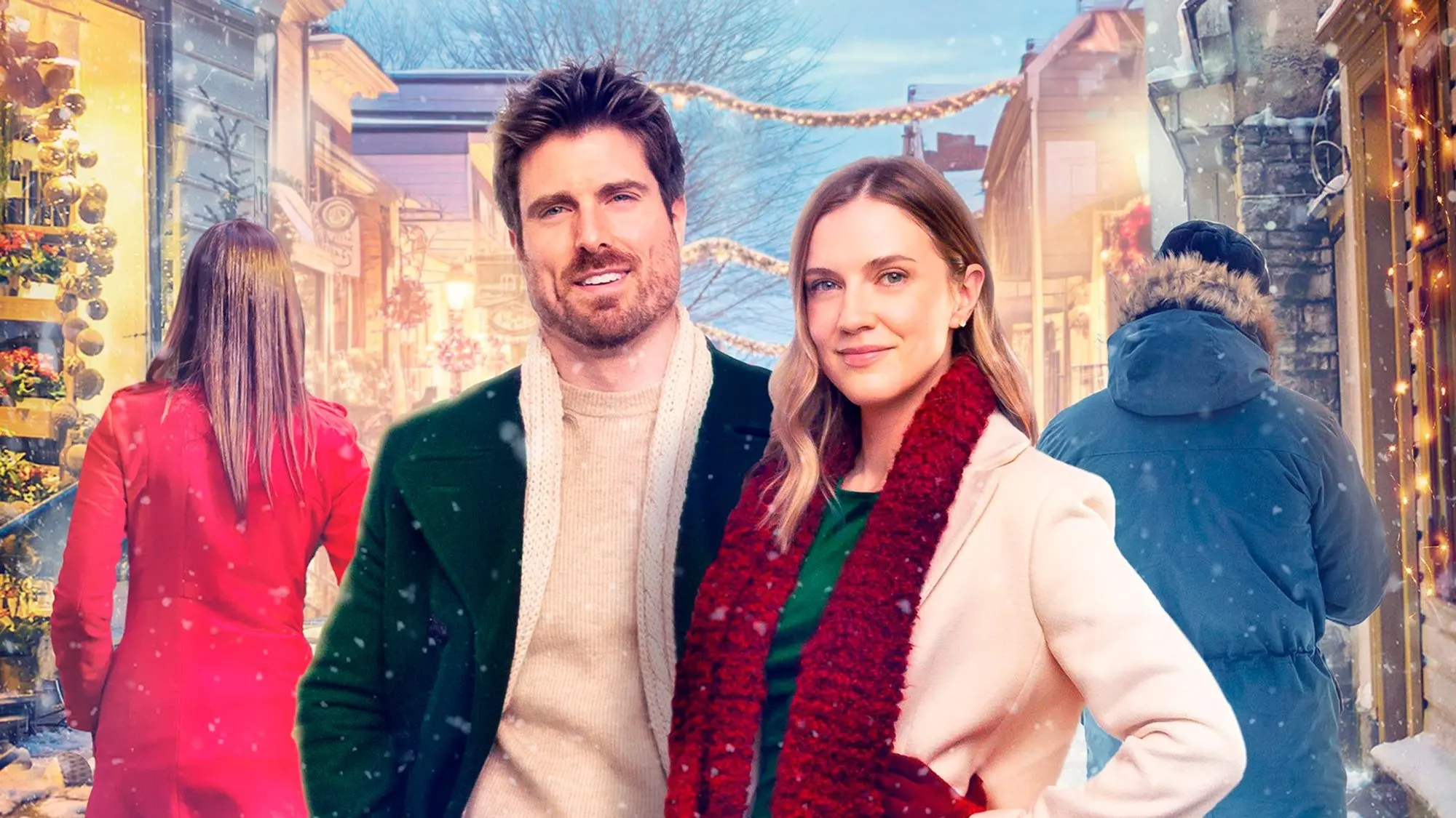 Coupled Up for Christmas backdrop