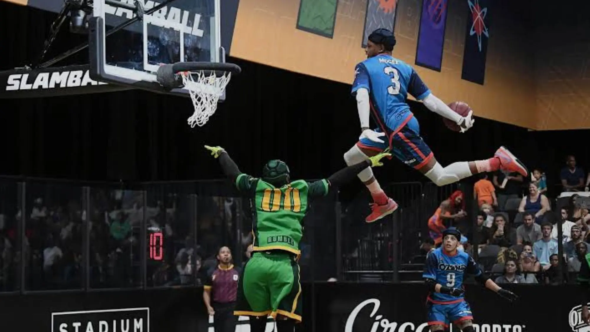 SlamBall backdrop