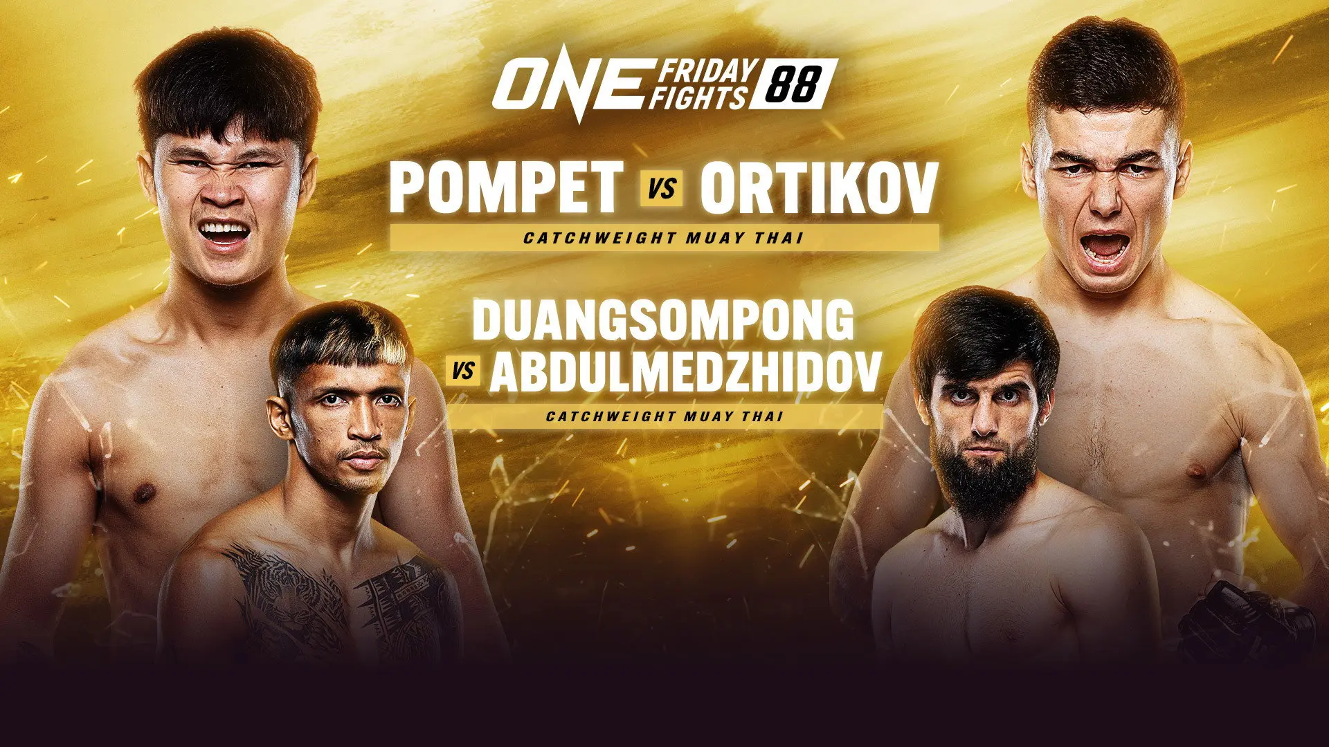 ONE Friday Fights 88: Pompet vs. Ortikov backdrop