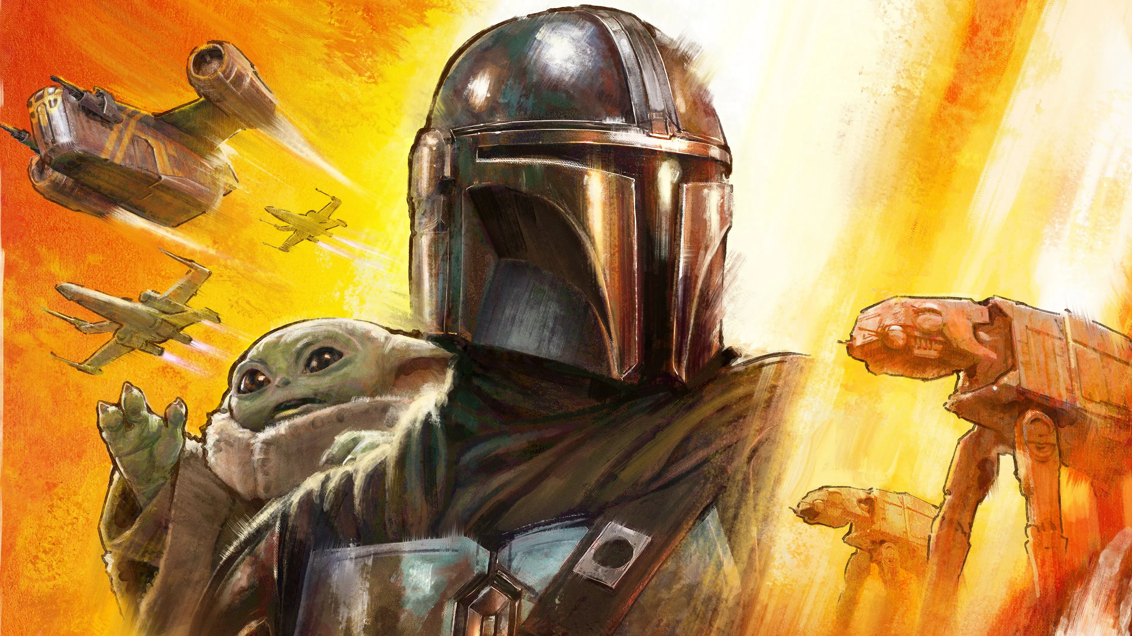 Star Wars: The Mandalorian and Grogu backdrop