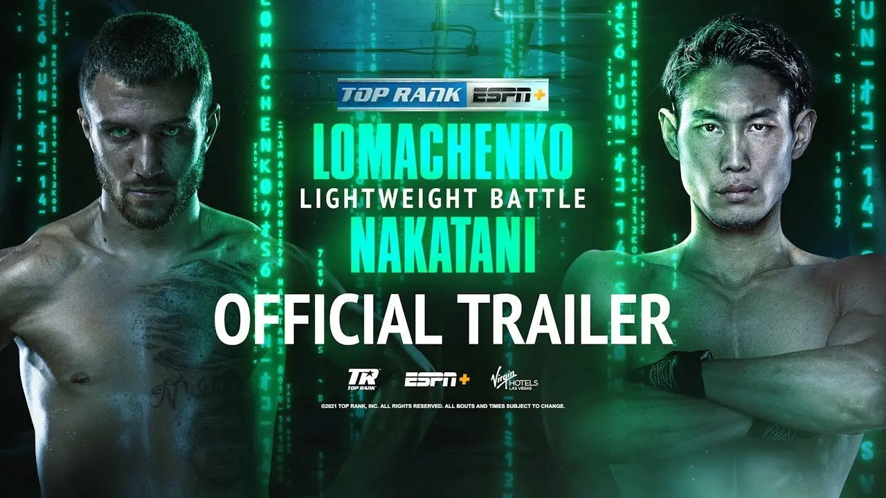 Vasyl Lomachenko vs. Masayoshi Nakatani backdrop