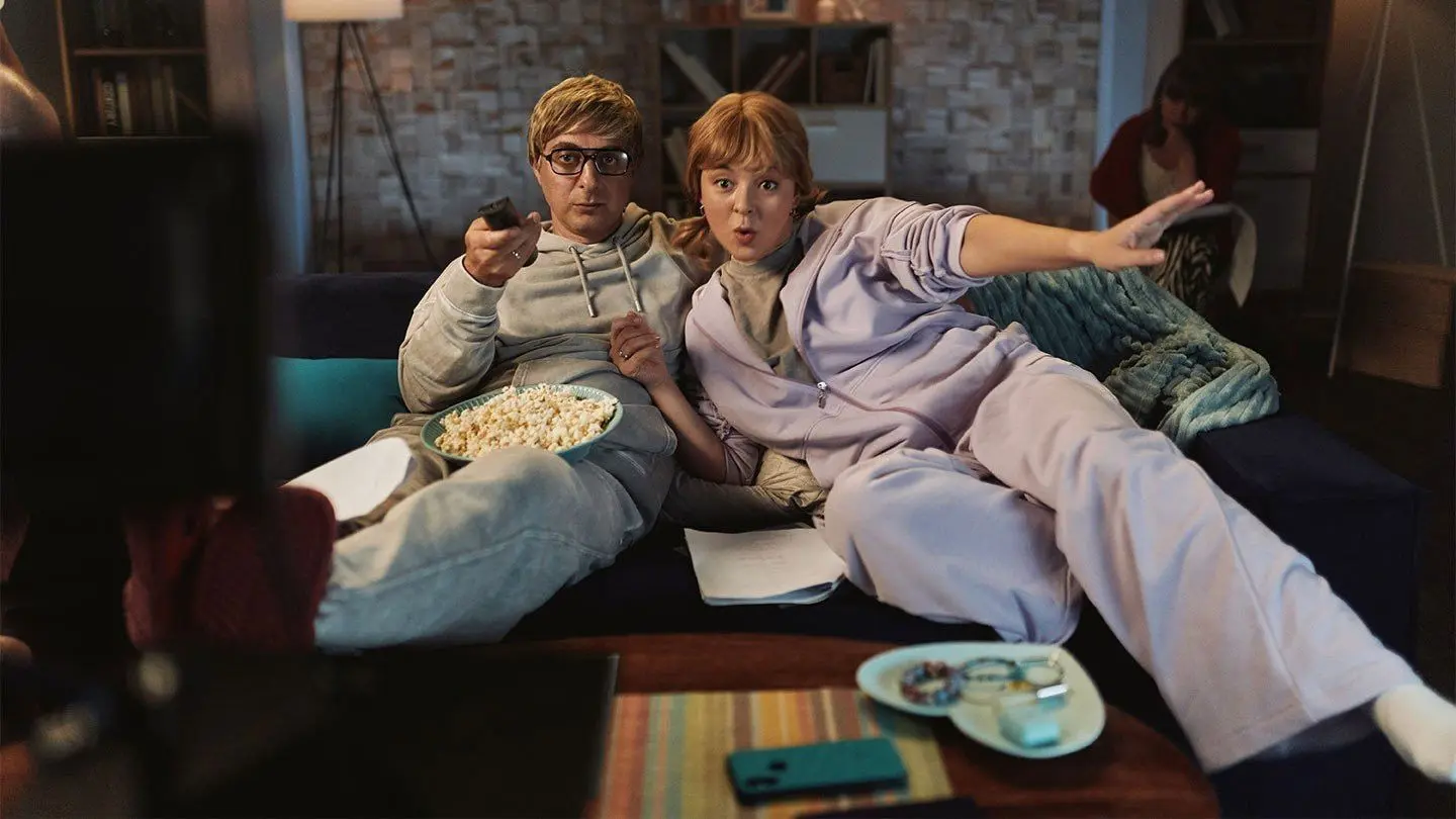 Demis and Marina backdrop