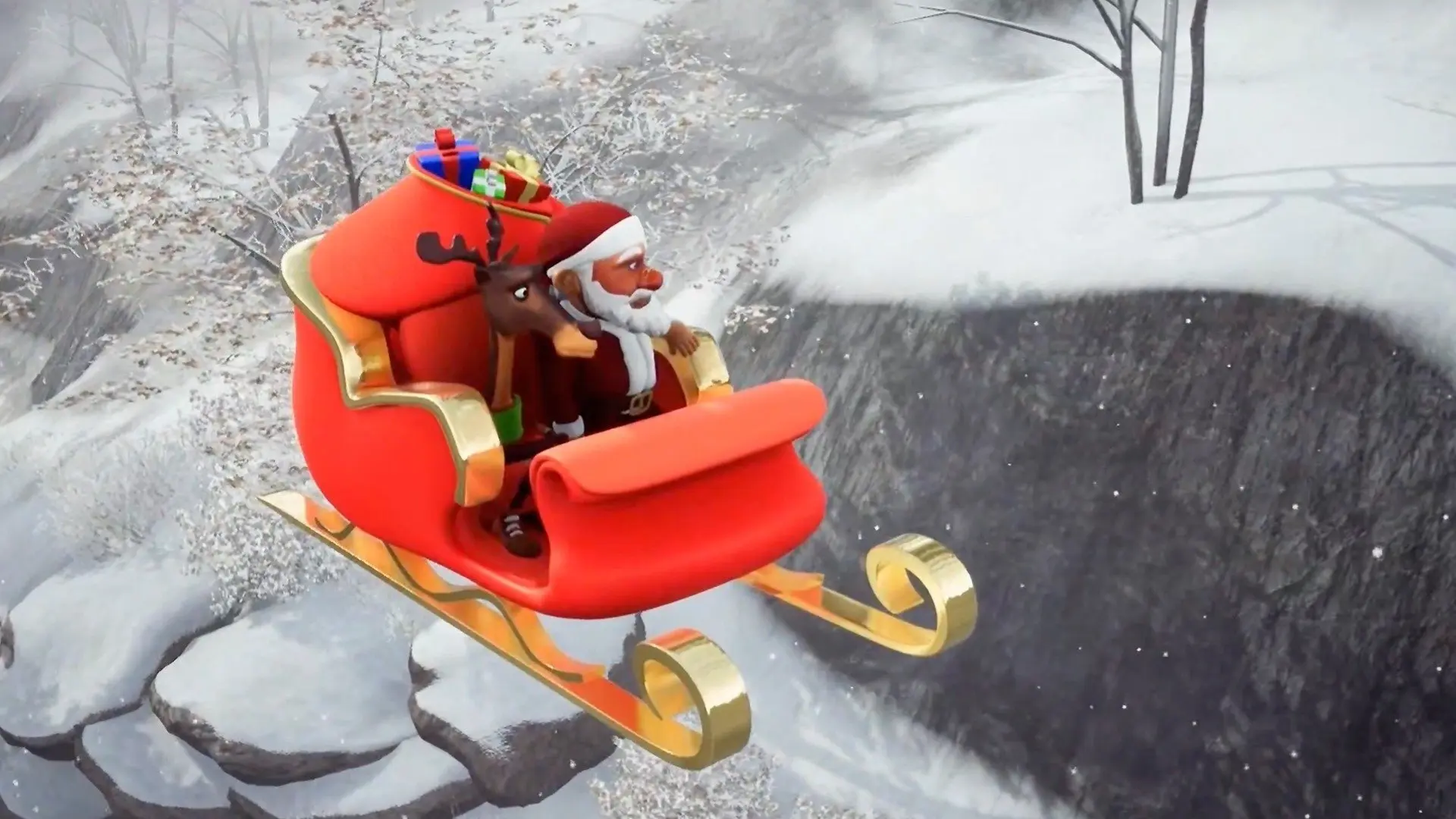 A Frozen Christmas backdrop