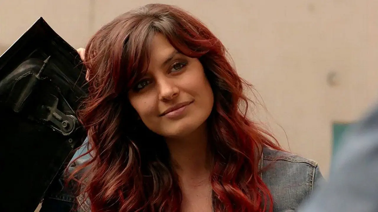 The Woman with Red Hair backdrop