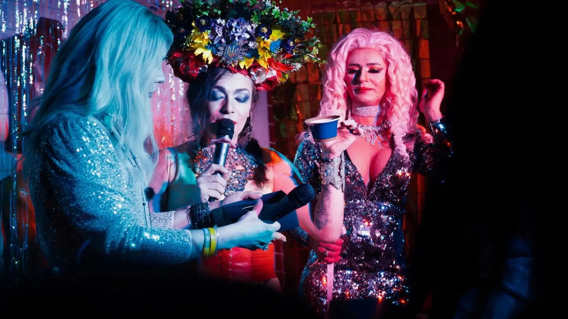 Queens of Joy backdrop