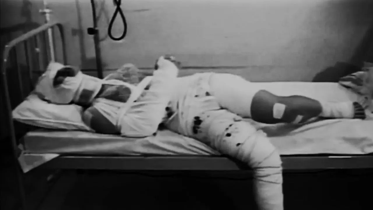 Injured College Girl backdrop