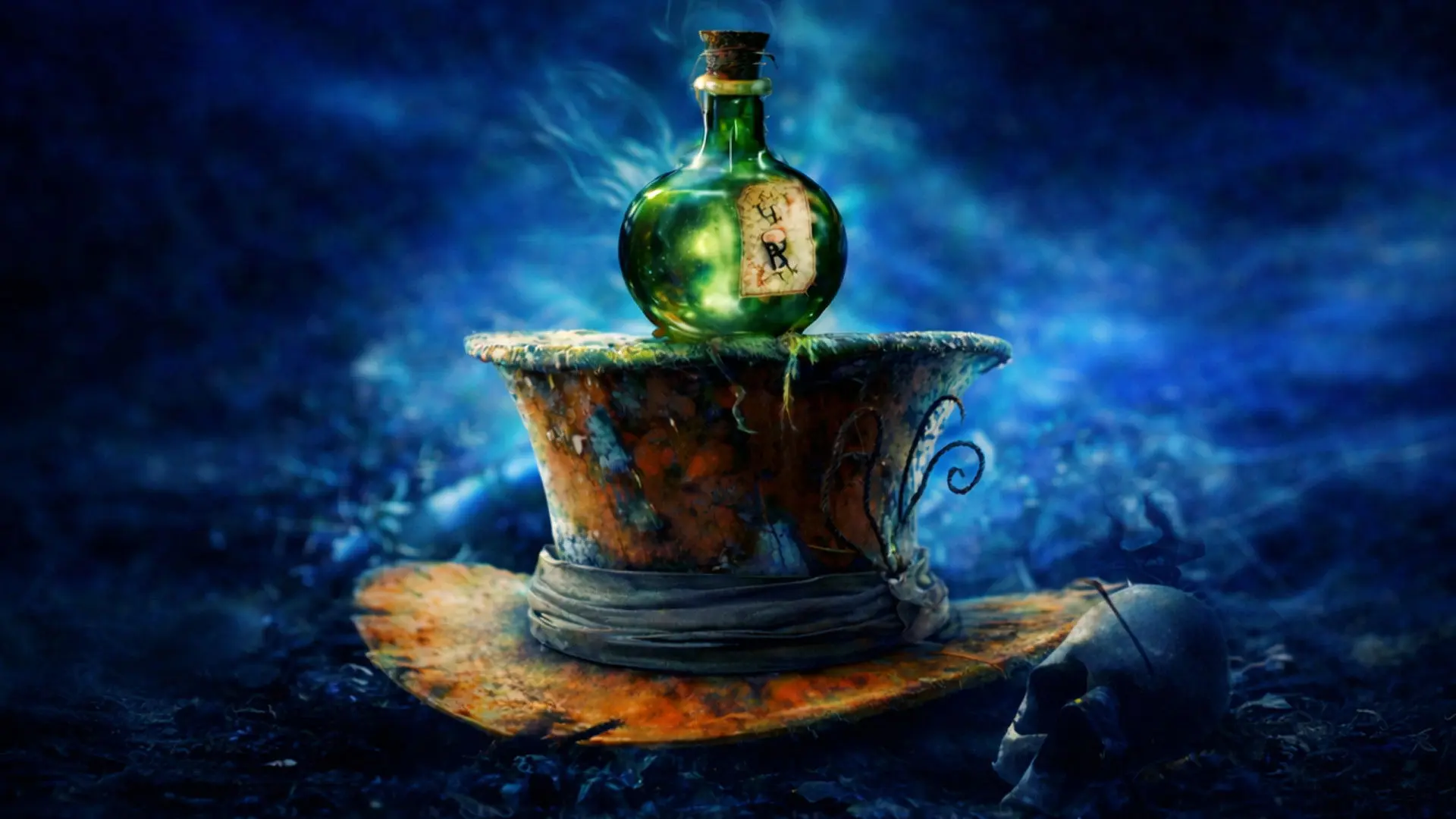 Alice & the Mad Hatter backdrop