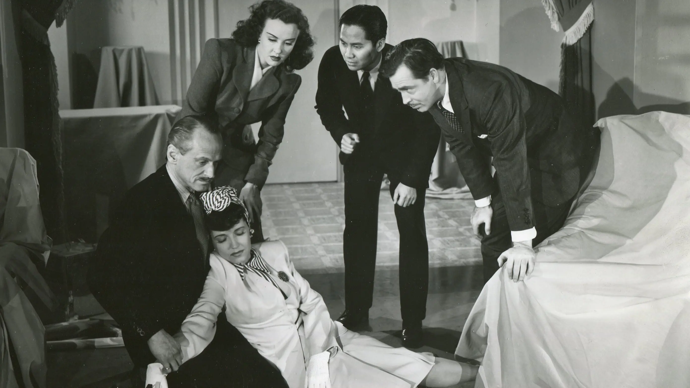 A Tragedy at Midnight backdrop