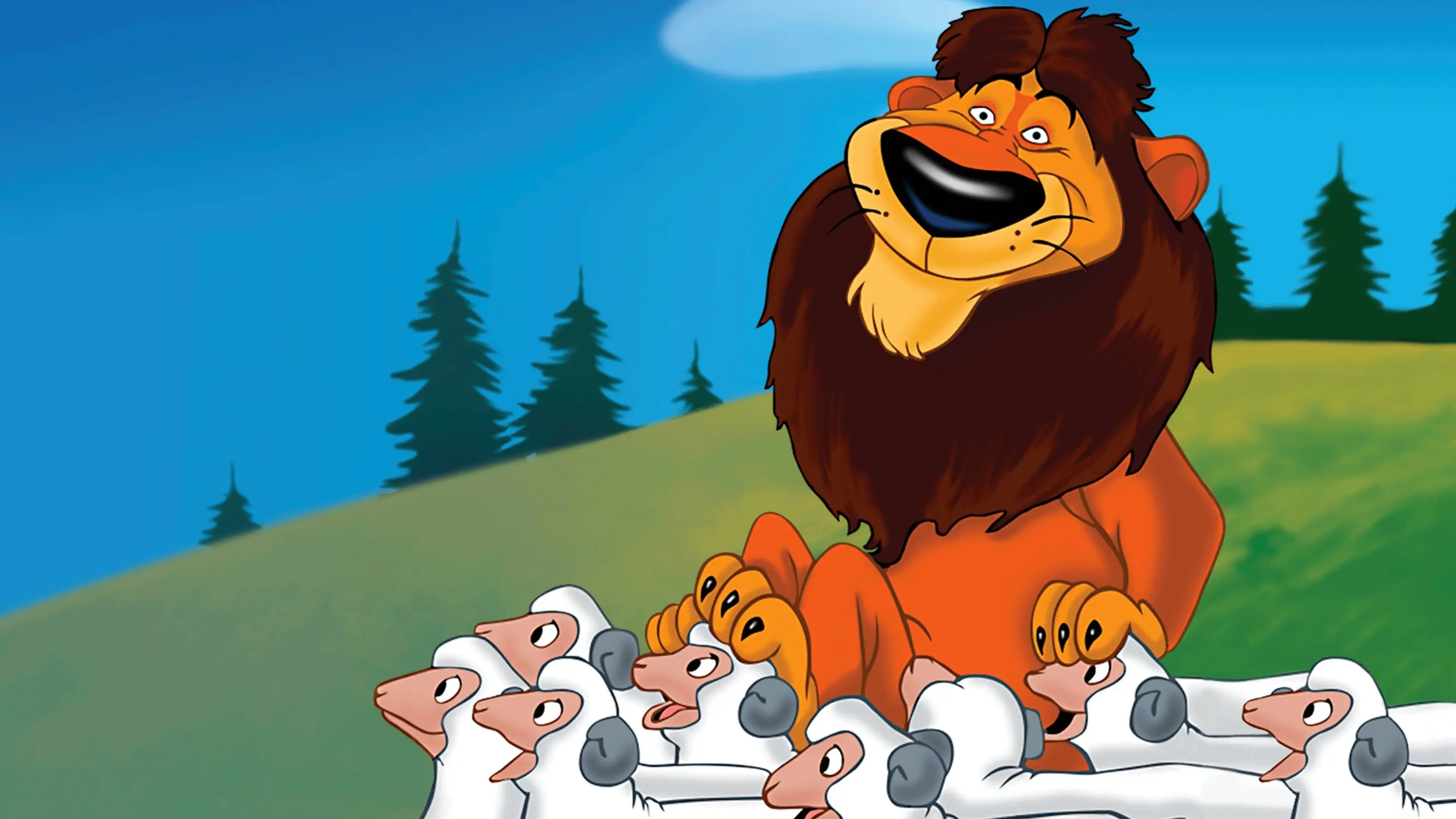 Lambert the Sheepish Lion backdrop