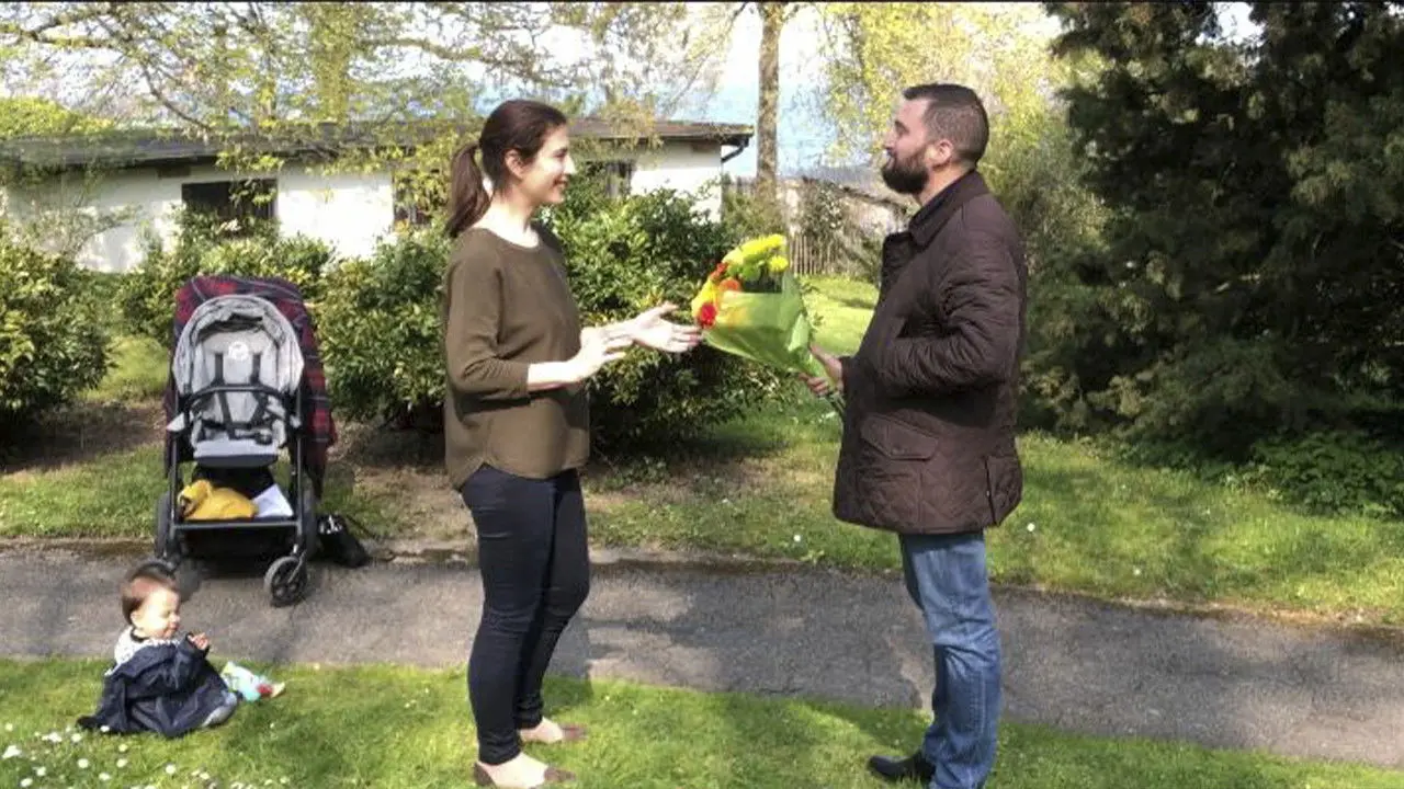 The Man Who Loved Flowers backdrop