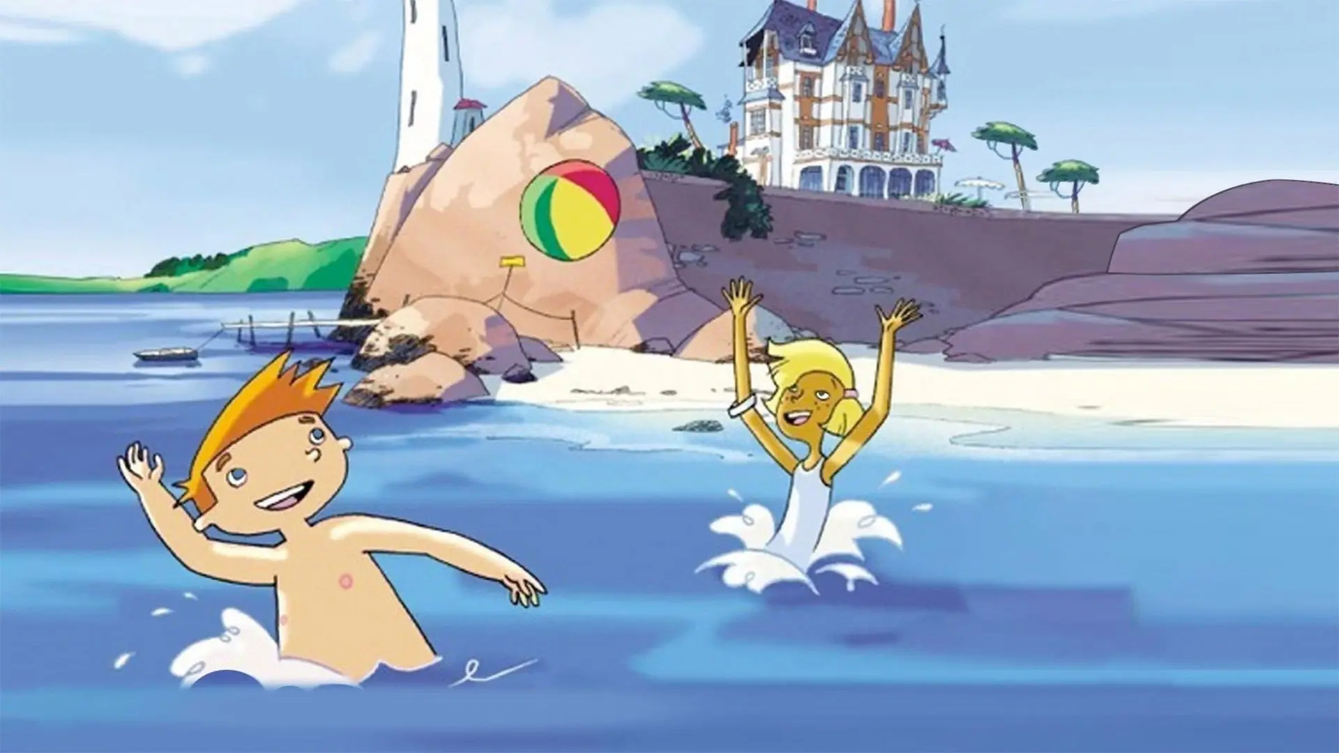 Seaside Hotel backdrop