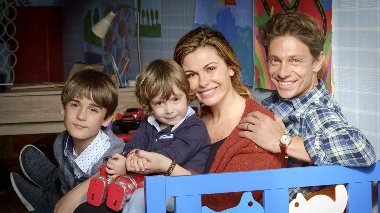 Our Family Three More backdrop