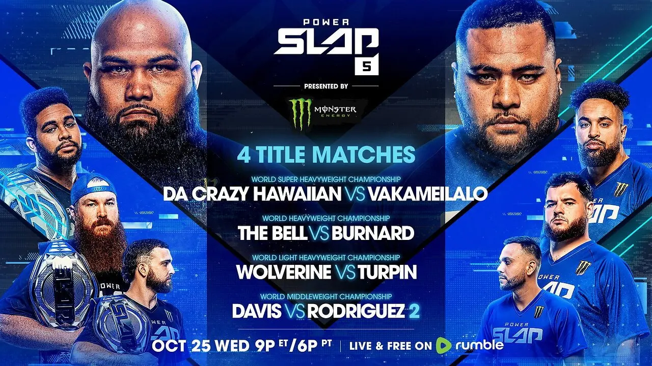 Power Slap 5: Da Crazy Hawaiian vs. Vakameilalo backdrop