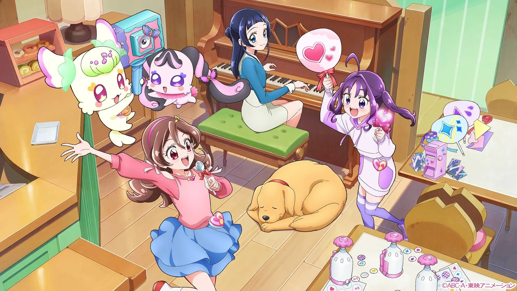 You and Idol Precure backdrop