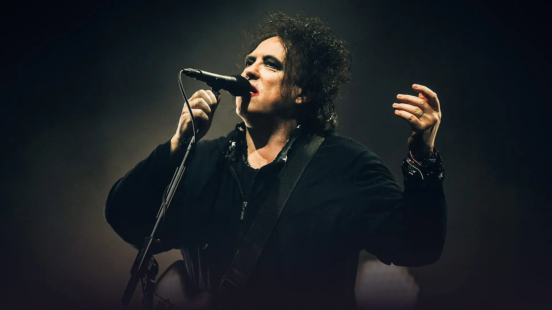 The Cure at the BBC backdrop