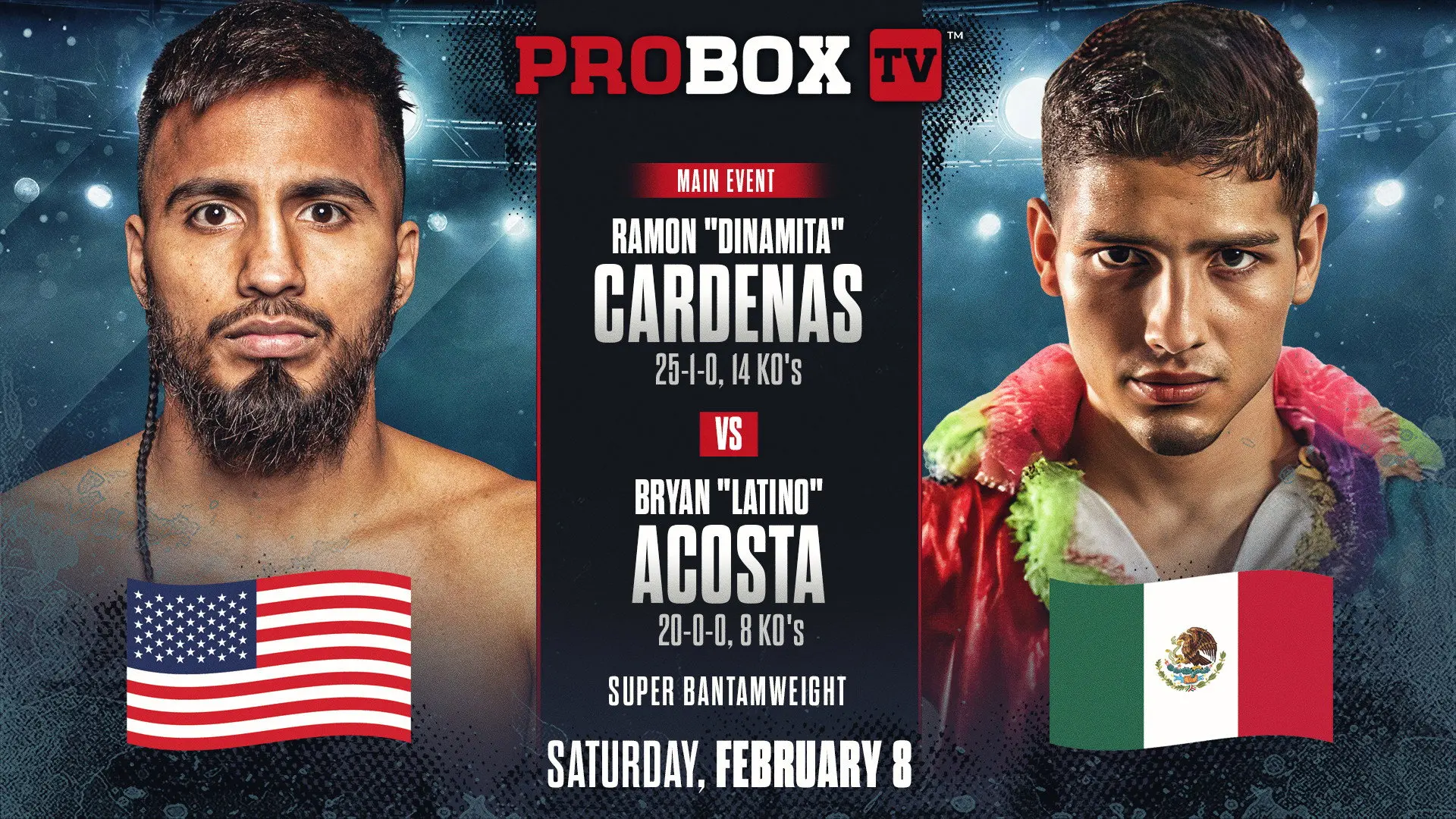 Ramon Cardenas vs. Bryan Acosta backdrop