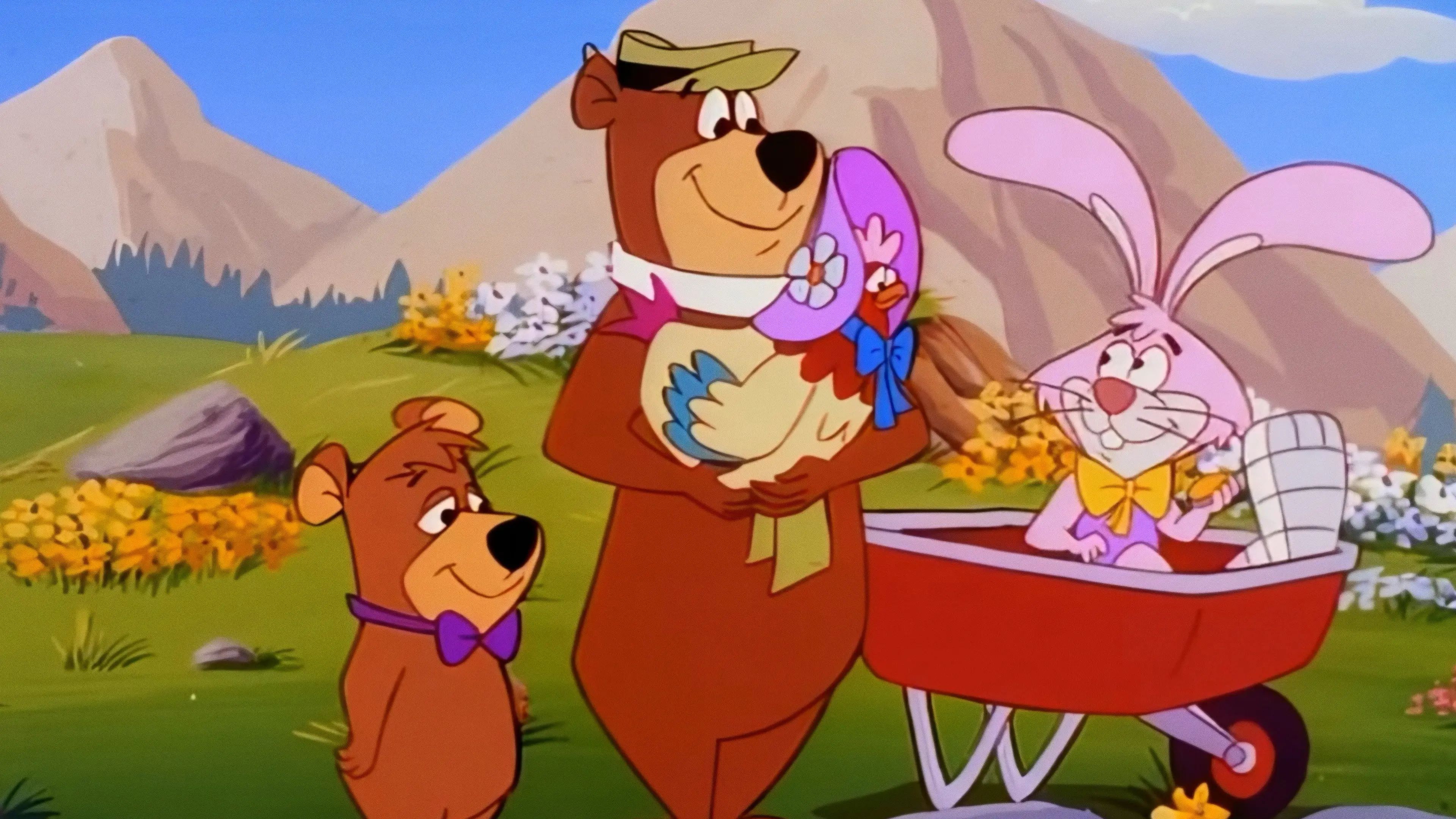 Yogi the Easter Bear backdrop