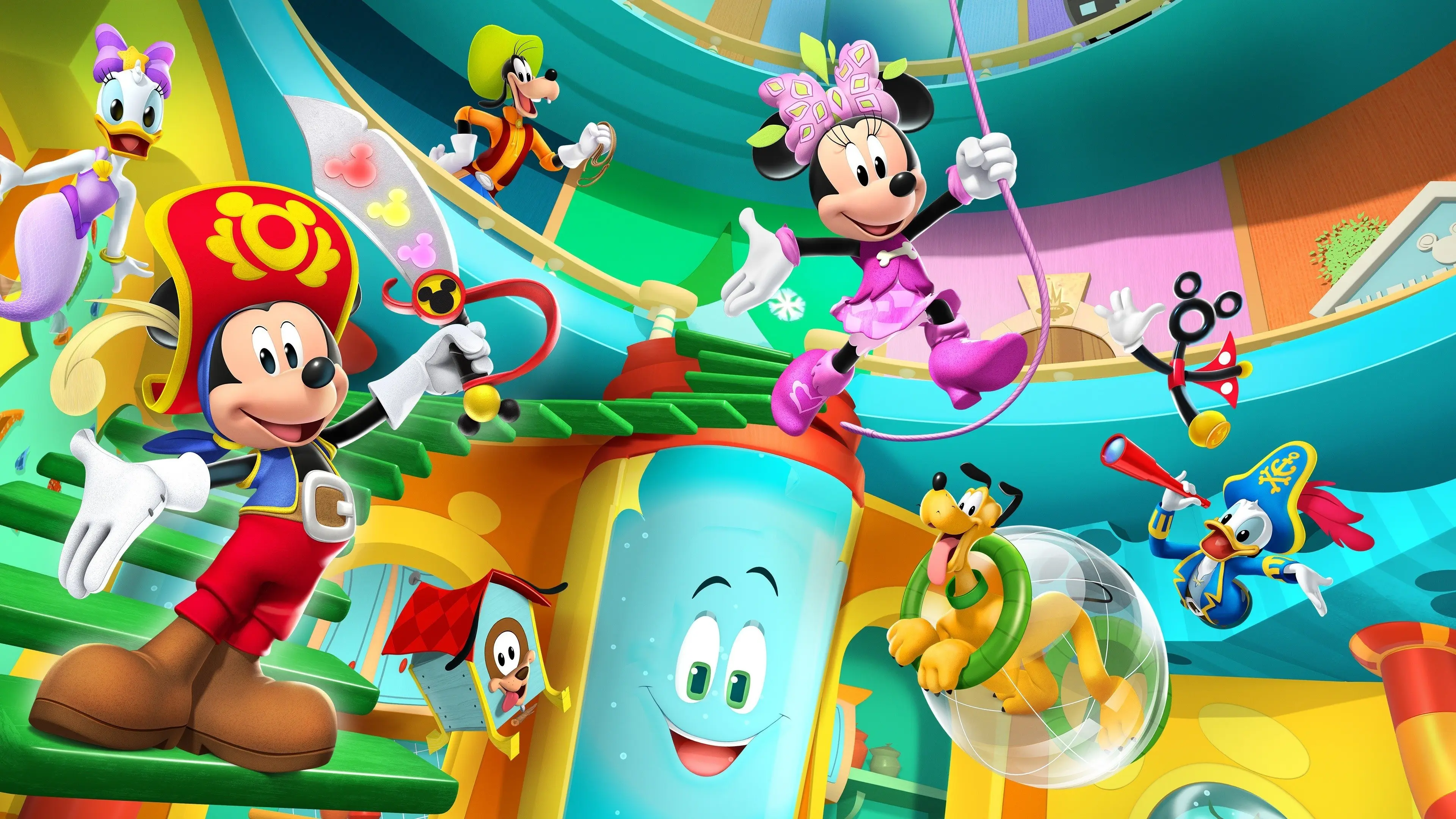 Mickey Mouse Funhouse backdrop