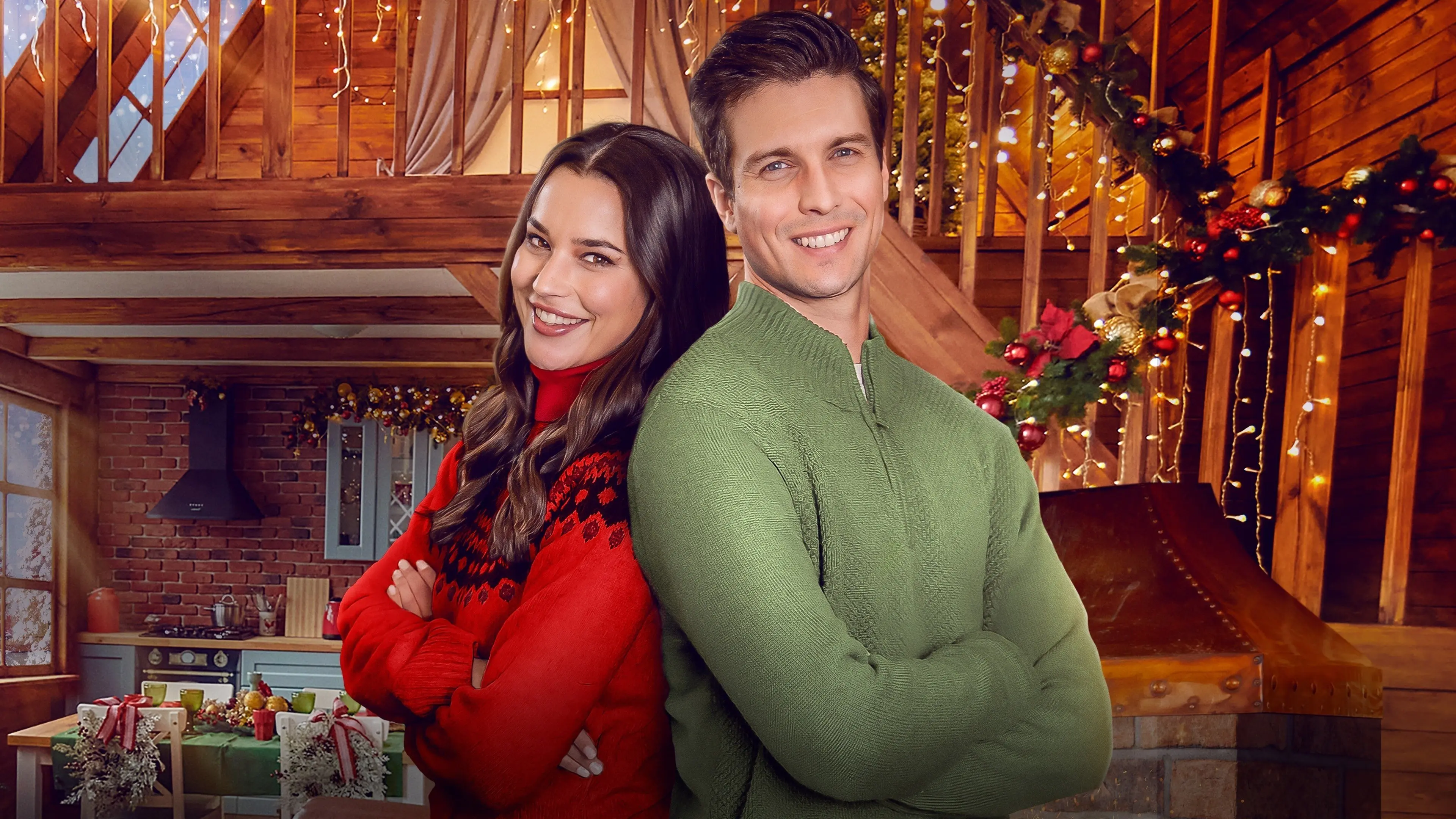 The Christmas Retreat backdrop