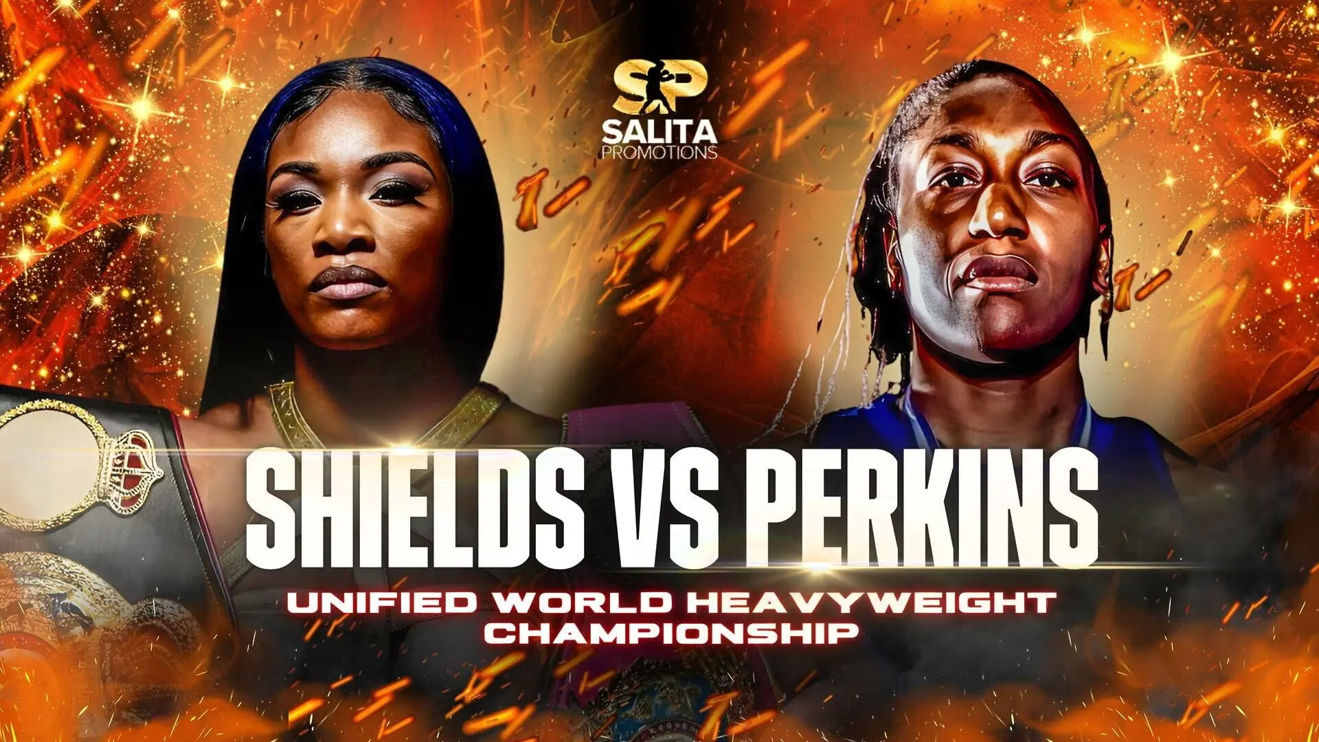 Claressa Shields vs. Danielle Perkins backdrop