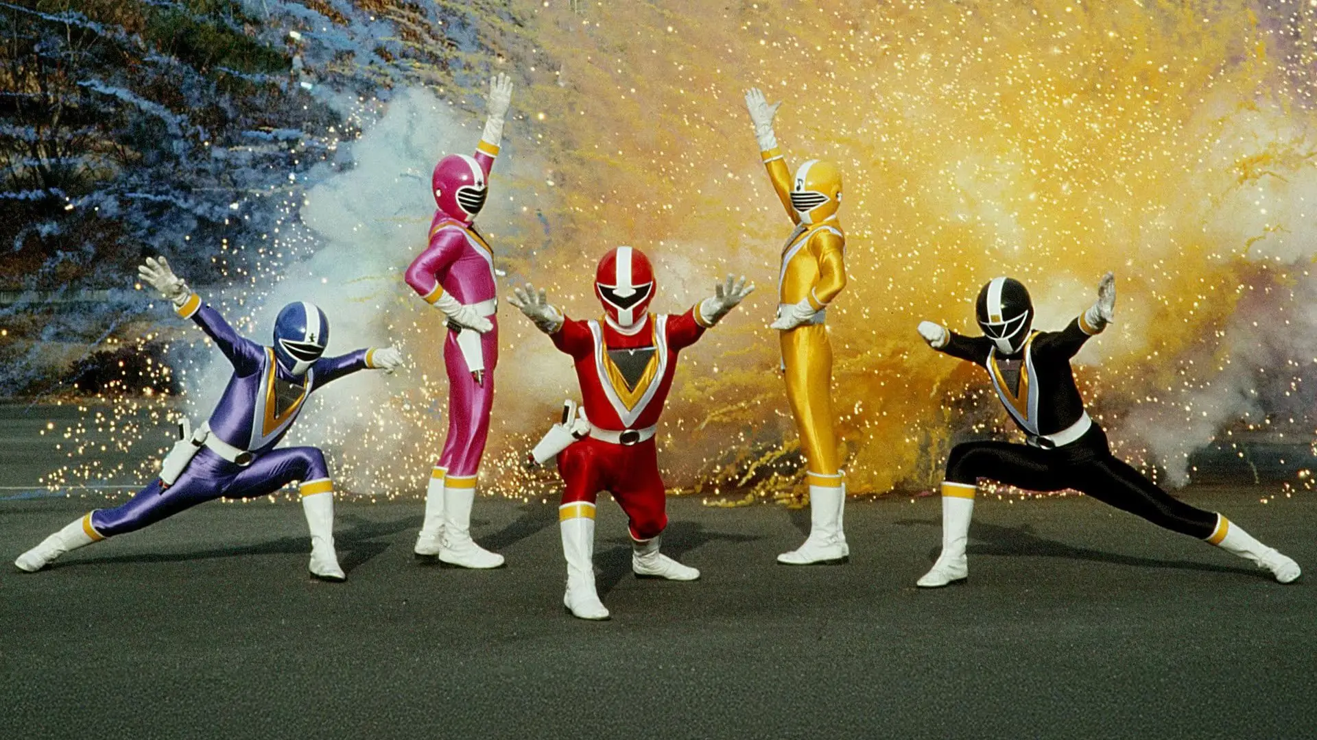 Chikyuu Sentai Fiveman backdrop
