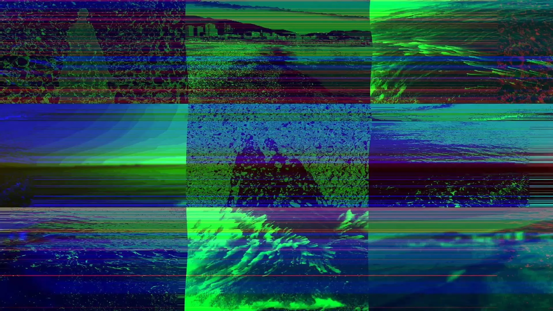 Glitching Offshore backdrop